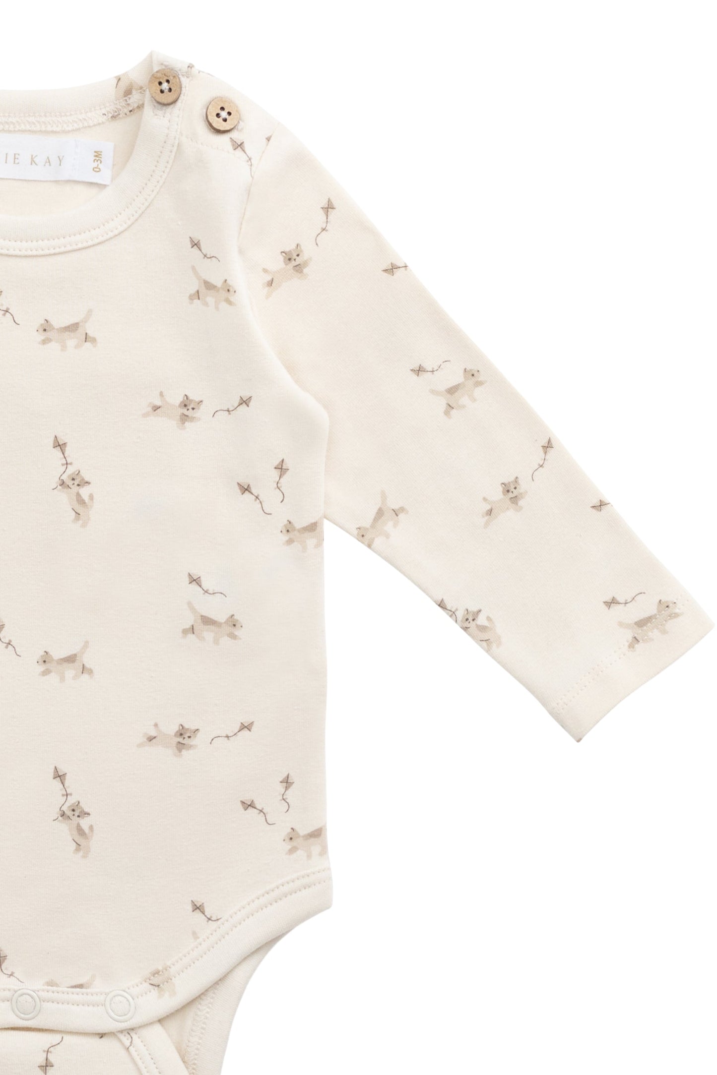 Organic Cotton Fernley Bodysuit - Kitten and His Kites