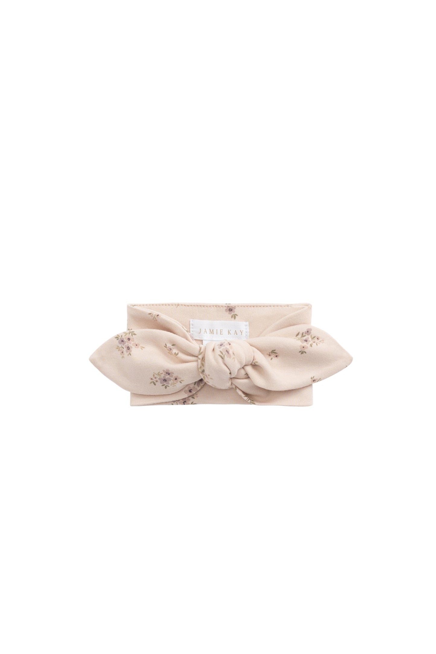 Organic Cotton Headband - Goldie Bouquet Pink Tint