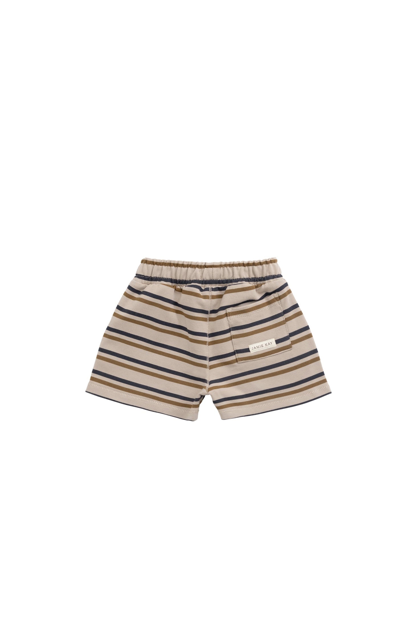 Organic Cotton Jalen Short - Raynor Stripe Pale Khaki