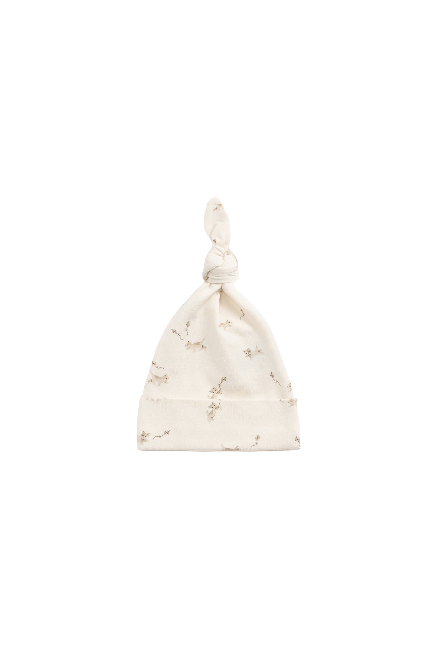 Organic Cotton Knot Beanie - Kitten and His Kites