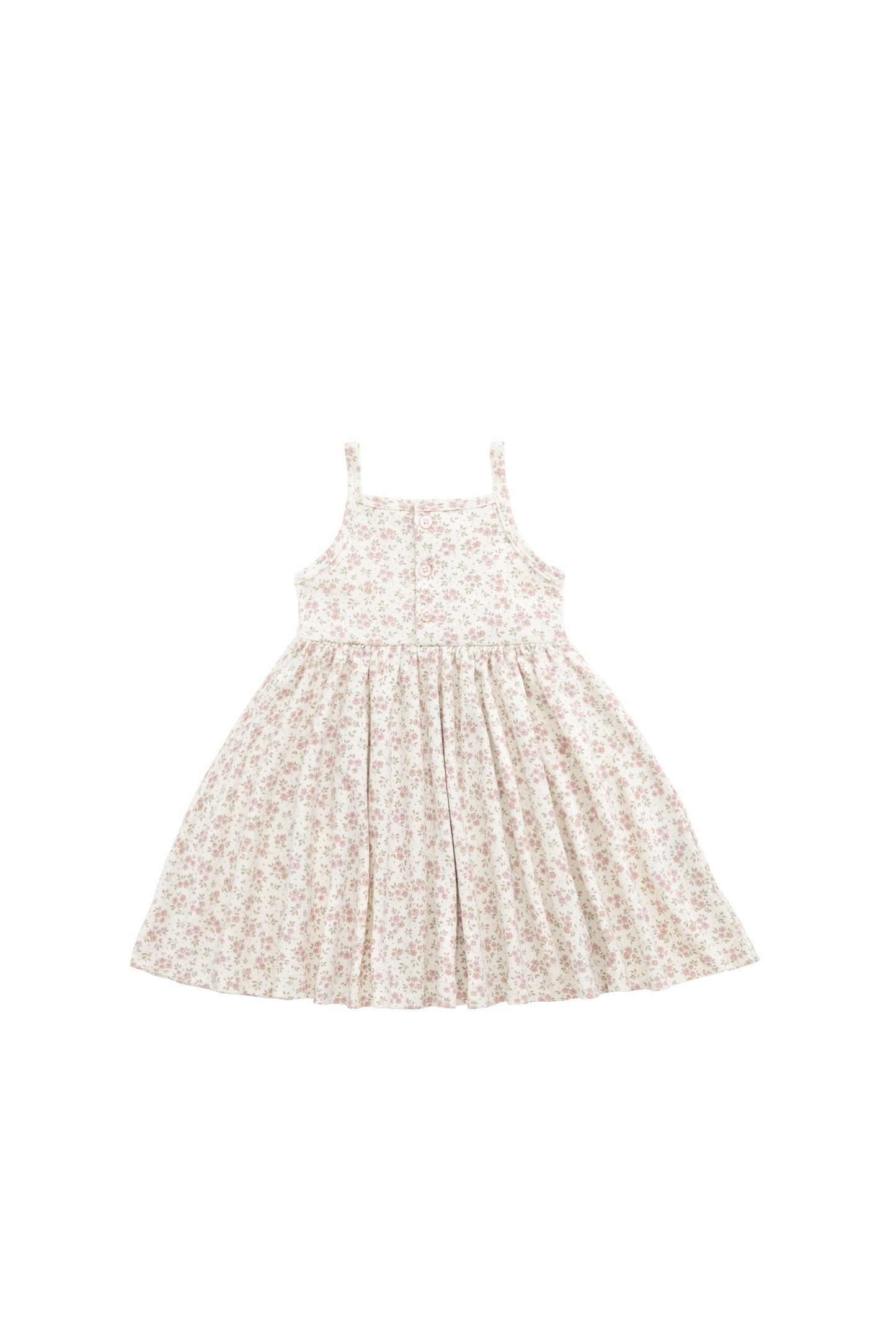 Organic Cotton Quinn Dress - Rosalie Field Blush