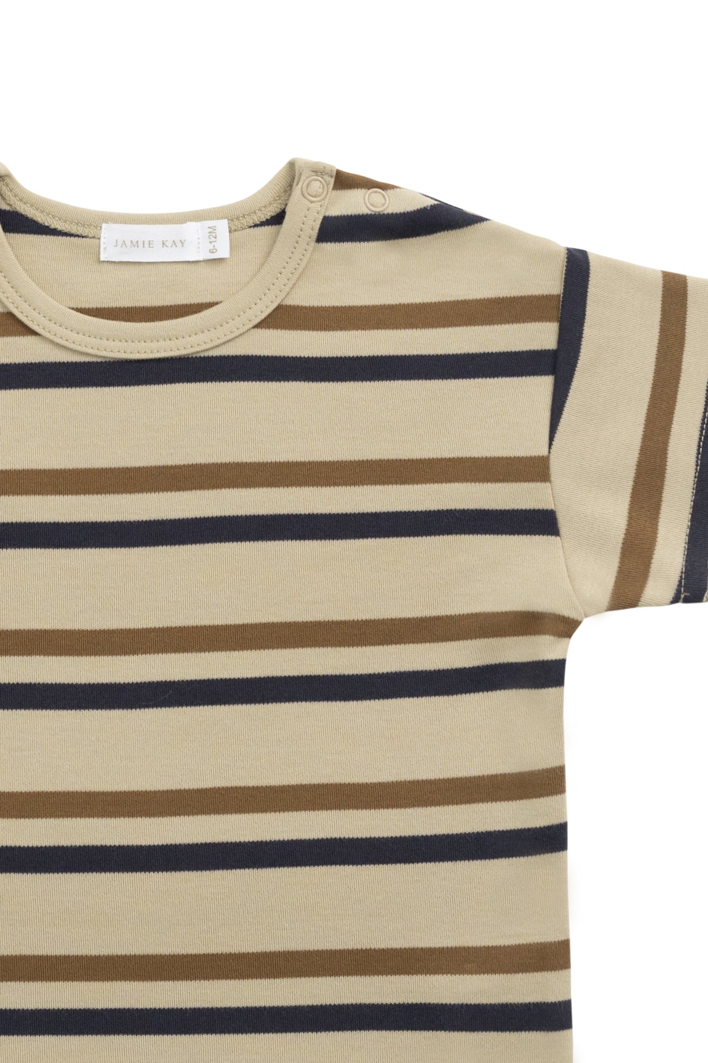Pima Cotton Hunter Tee - Hudson Stripe