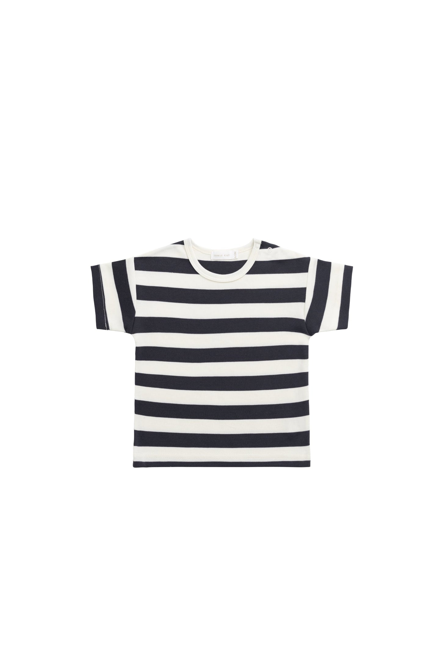Pima Cotton Hunter Tee - Wide Stripe Solar System/Cloud