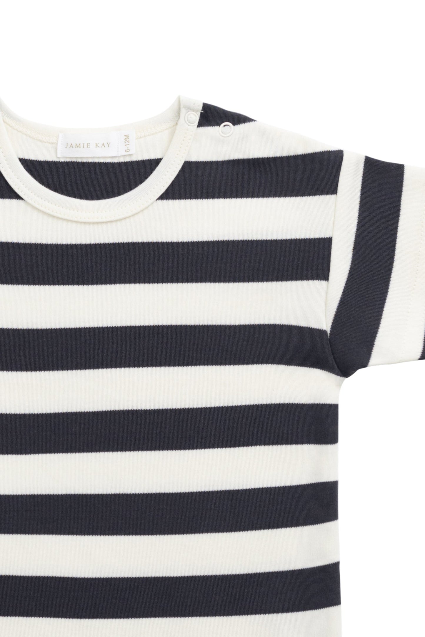 Pima Cotton Hunter Tee - Wide Stripe Solar System/Cloud