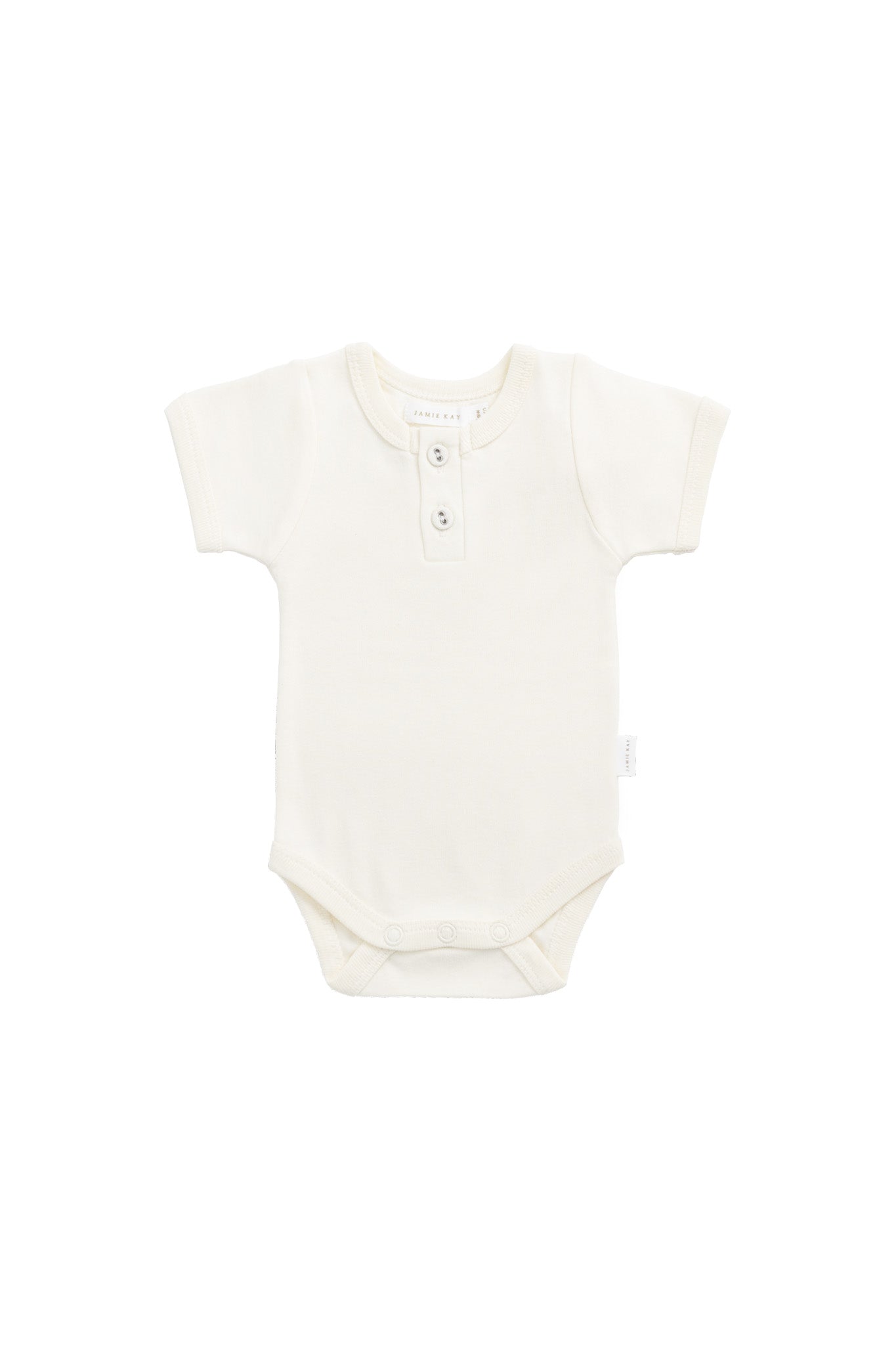 Organic Cotton Benny Tee Bodysuit - Buttermilk
