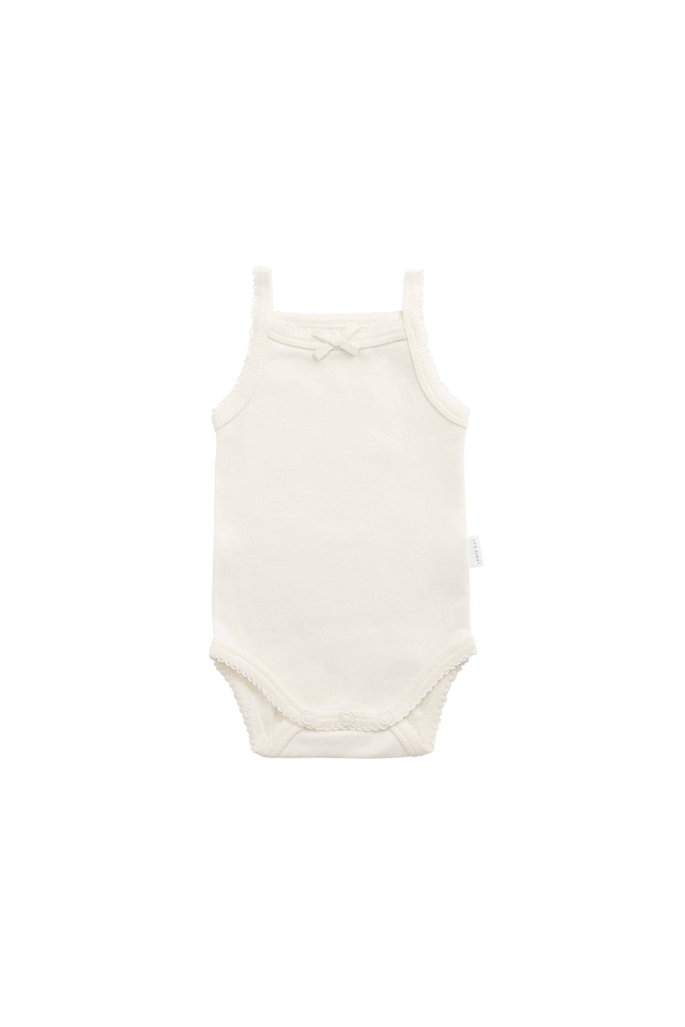 Organic Cotton Bridget Singlet Bodysuit - Buttermilk