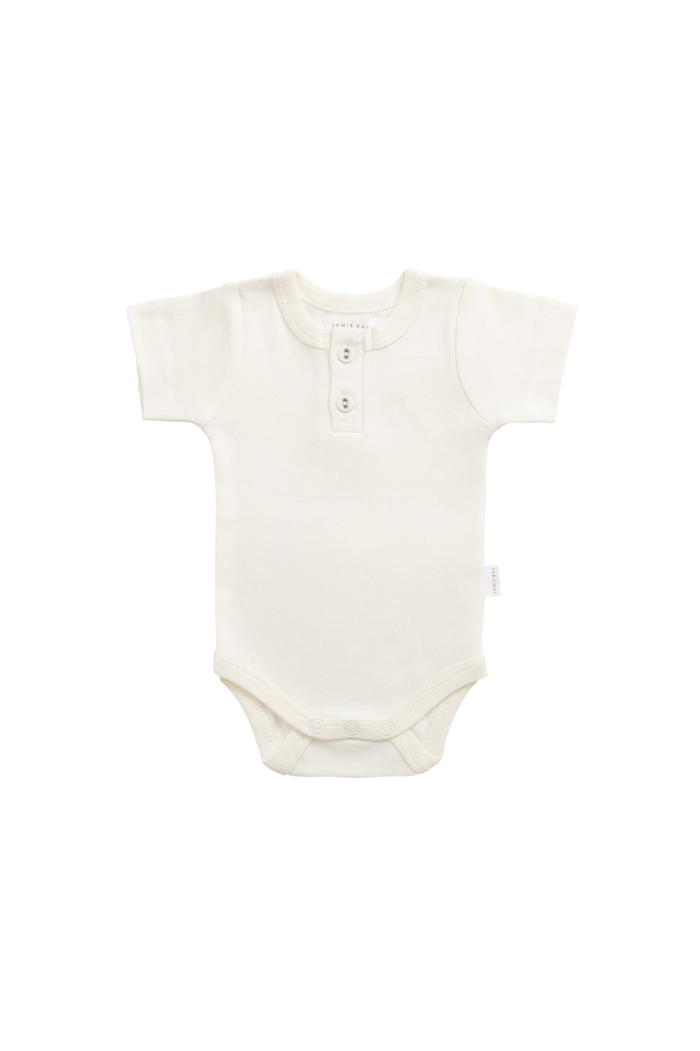 Organic Cotton Darcy Tee Bodysuit - Buttermilk