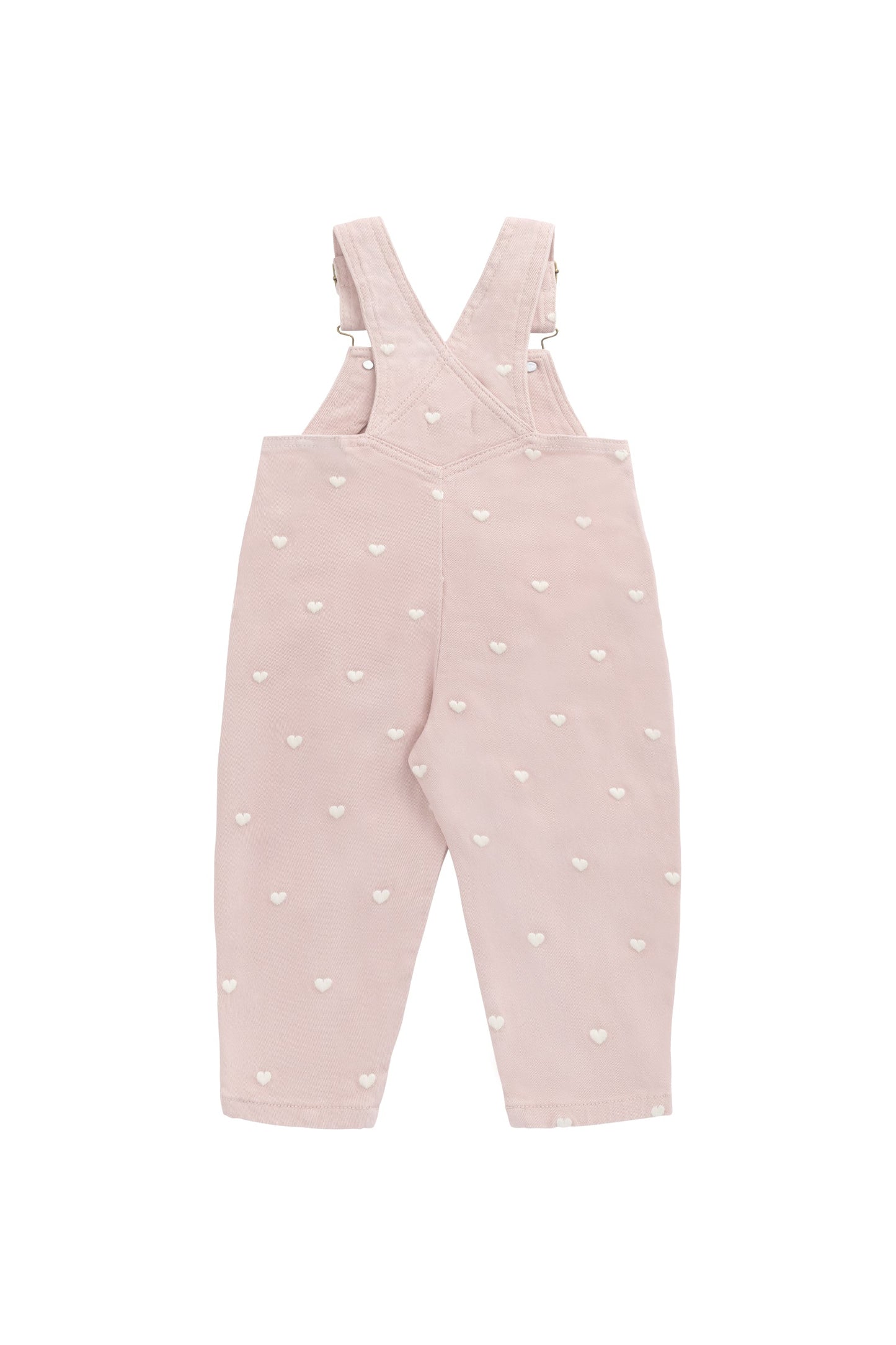 Blair Overall - Petite Heart Peach