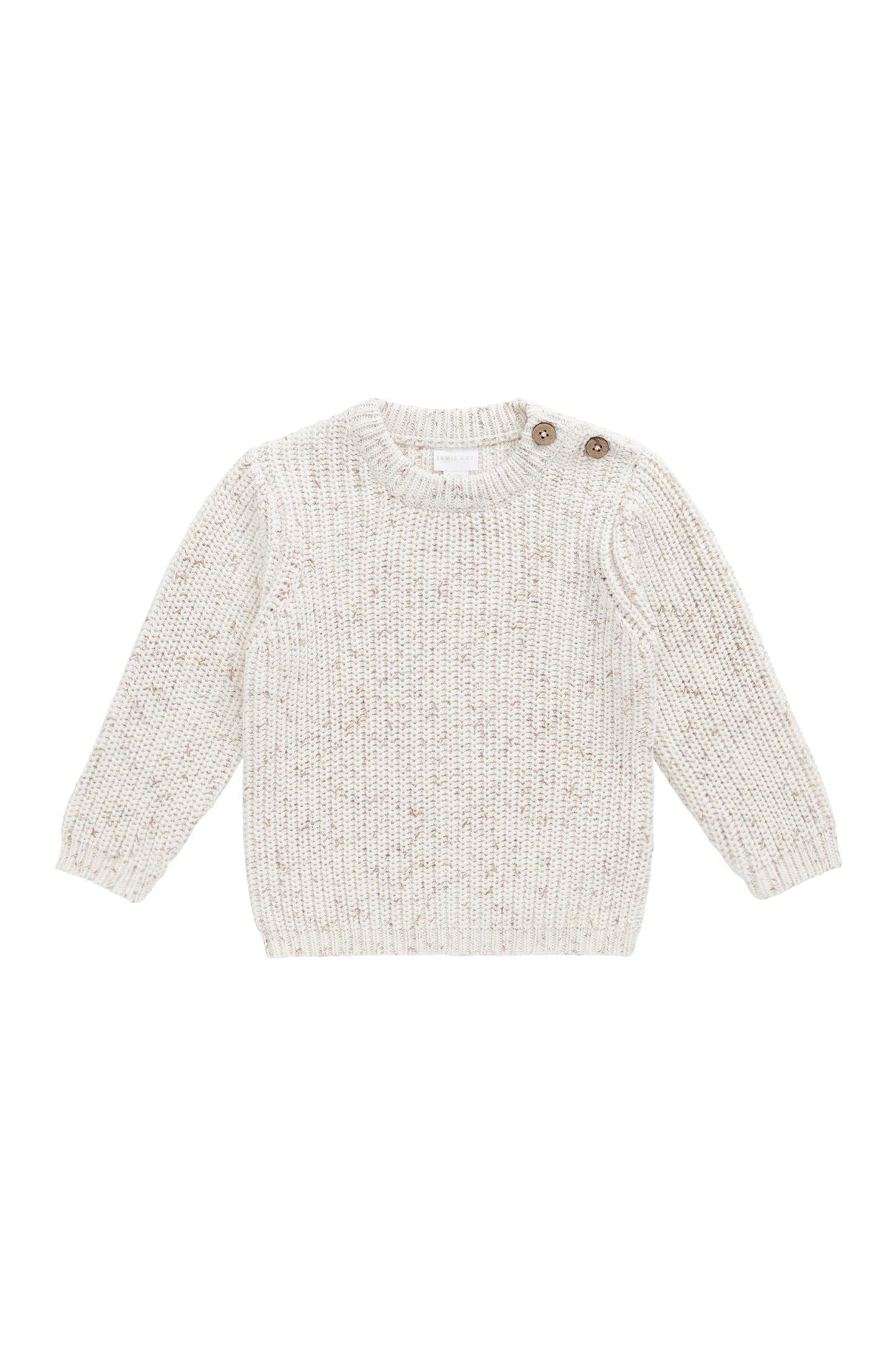 Harry Knit Jumper - Oatmeal Hay Fleck