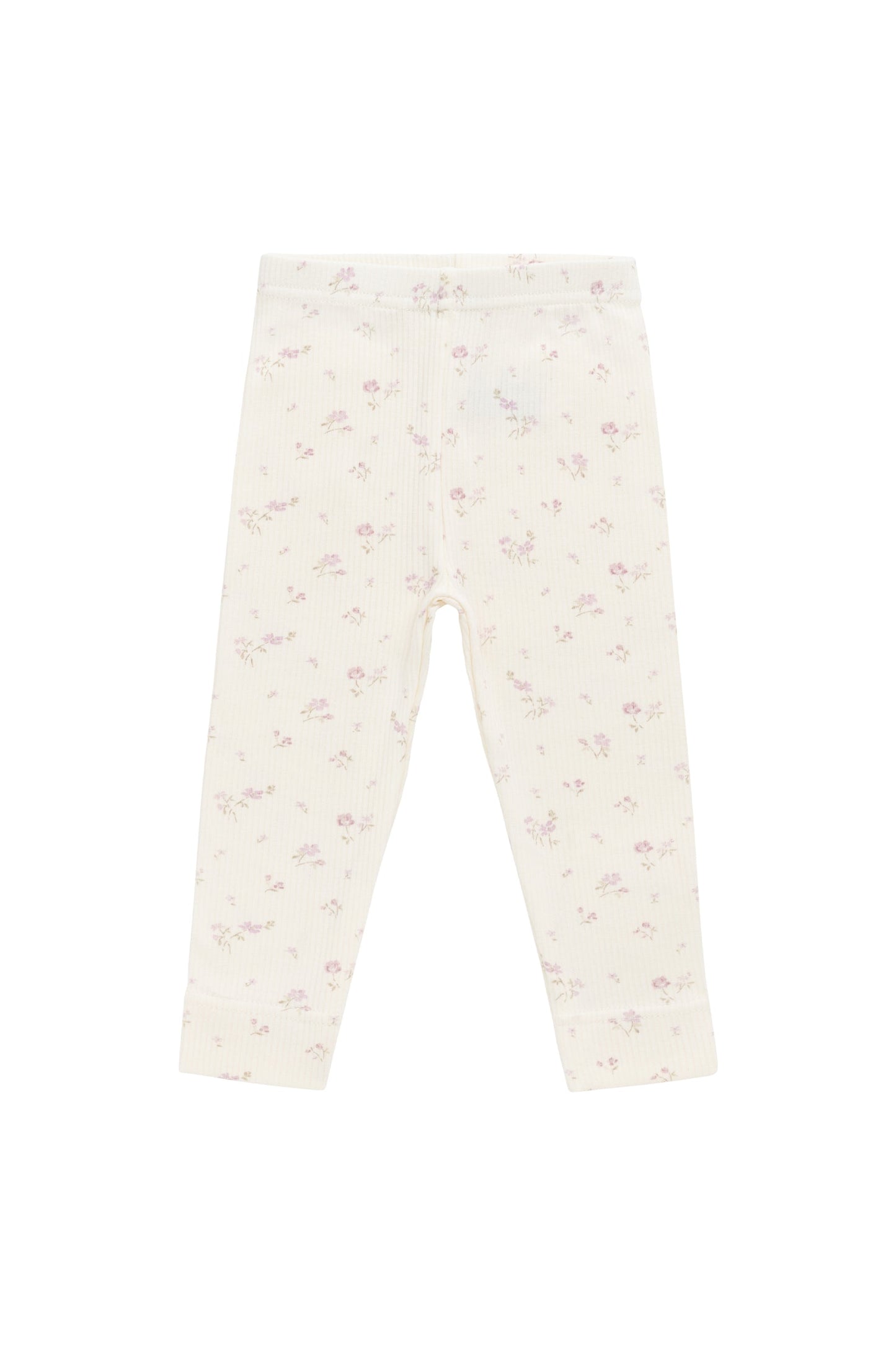 Organic Cotton Fine Rib Everyday Legging - Caroline Egret
