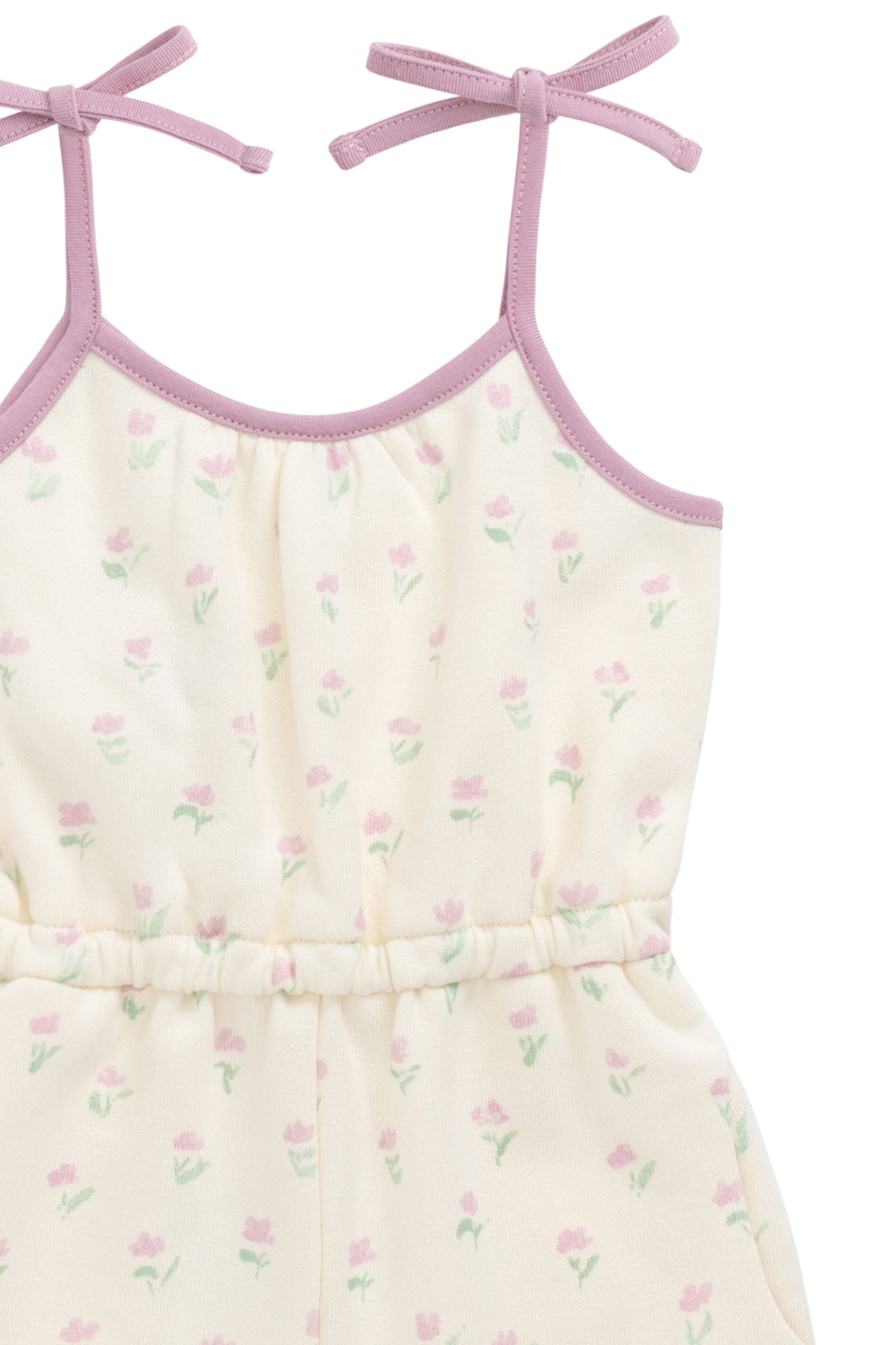 Organic Cotton Lilith Playsuit - Lila Pink