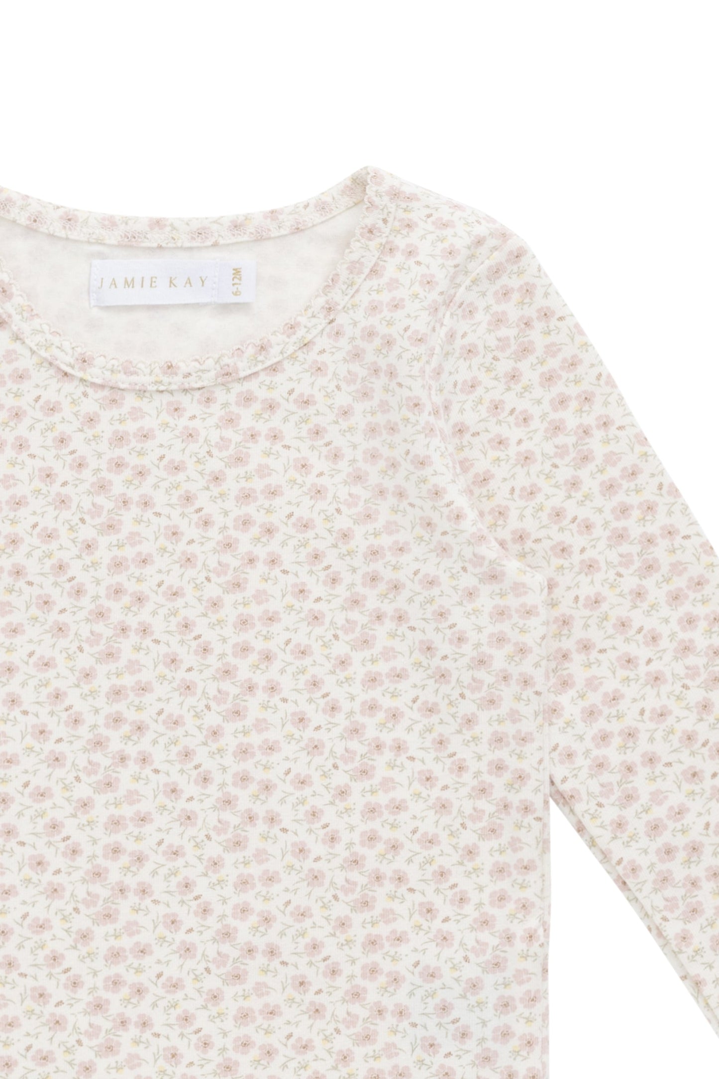 Organic Cotton Long Sleeve Top - Penelope Rose Small