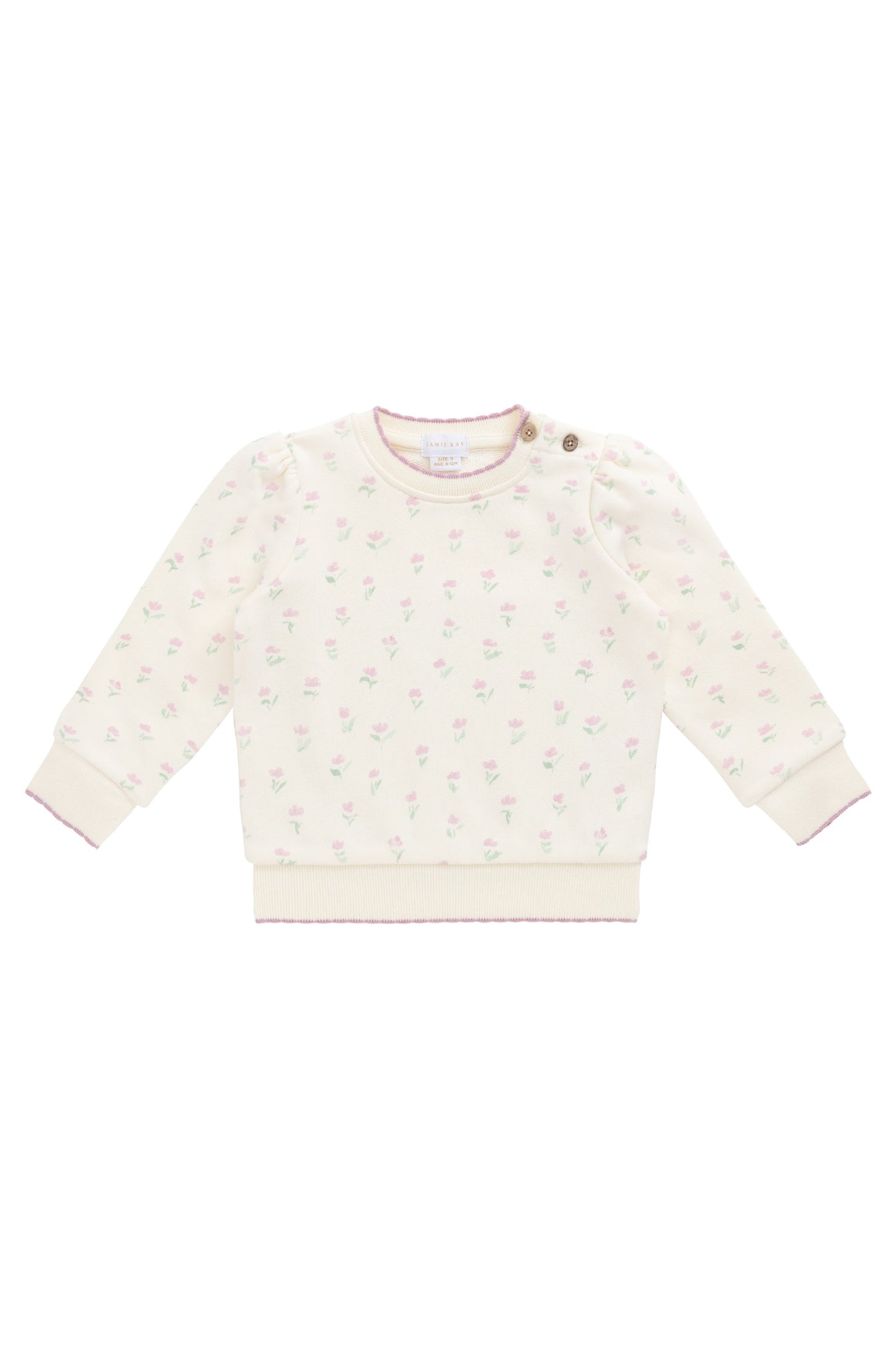 Organic Cotton Monroe Sweatshirt - Lila Pink
