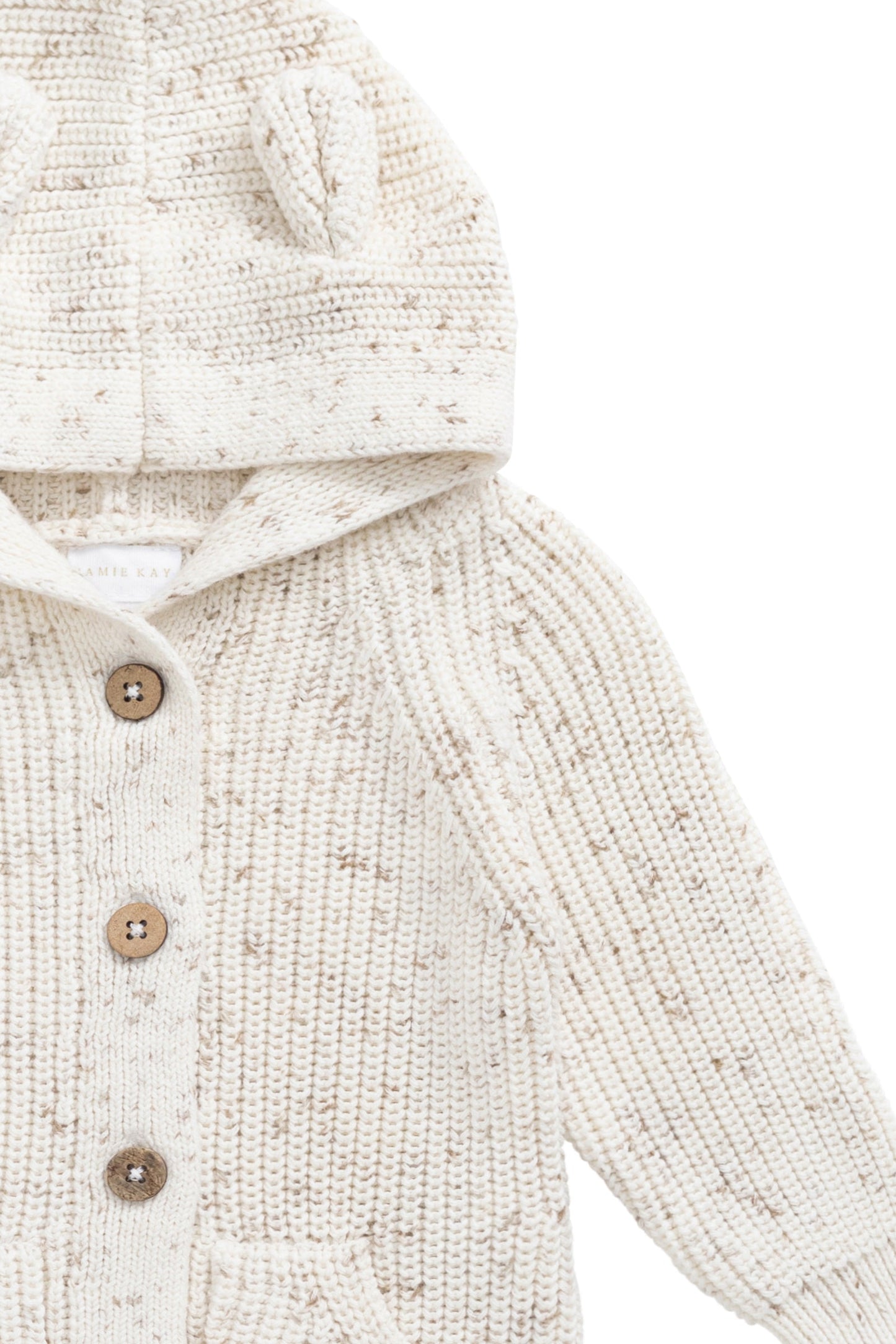 Bear Knit Onepiece - Pistachio Fleck
