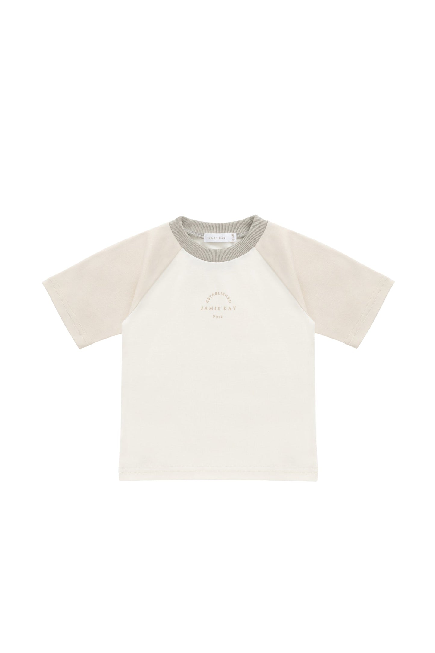 Pima Cotton Dax Tee - Cloud/Oat JK Established