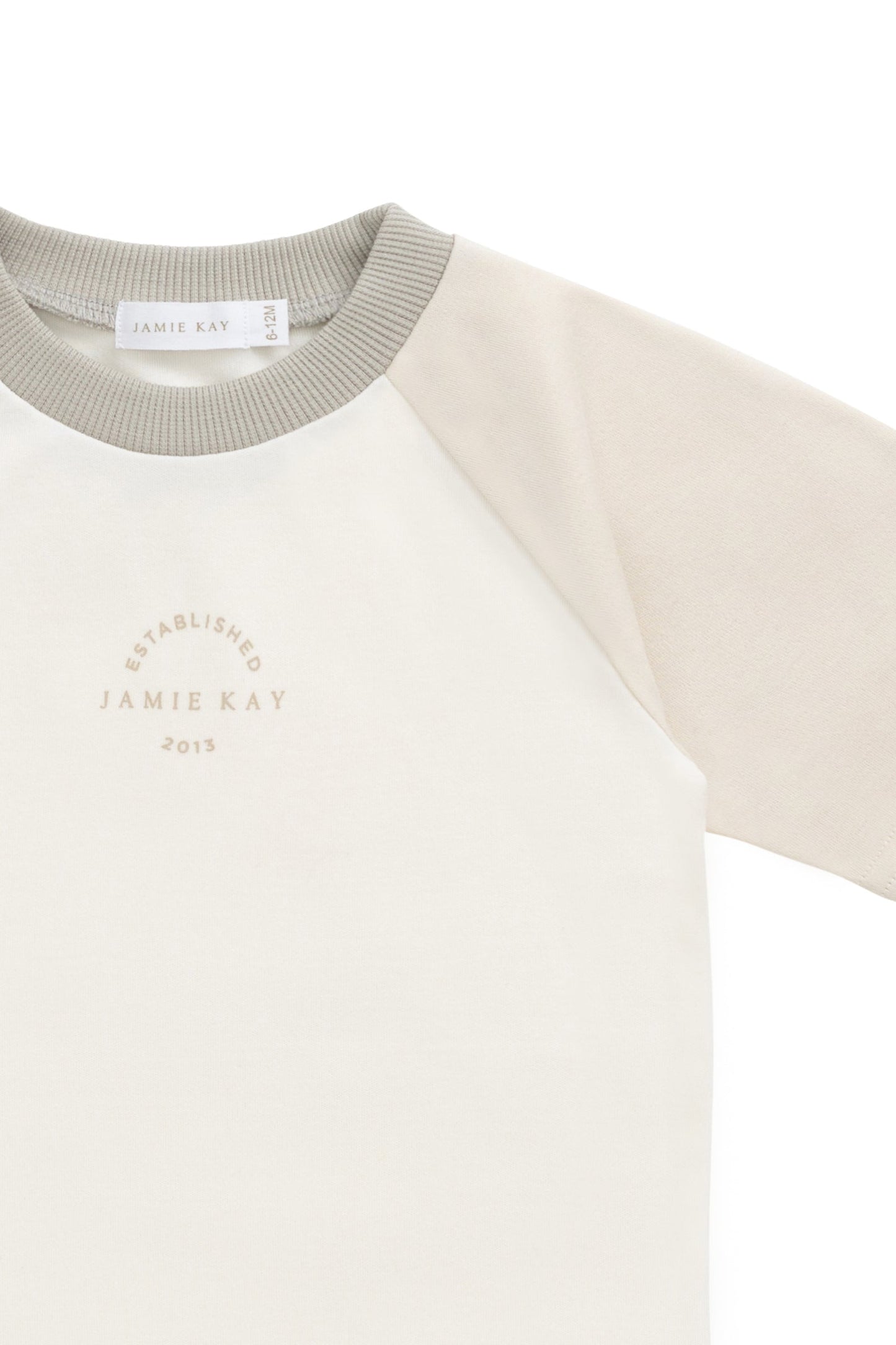 Pima Cotton Dax Tee - Cloud/Oat JK Established