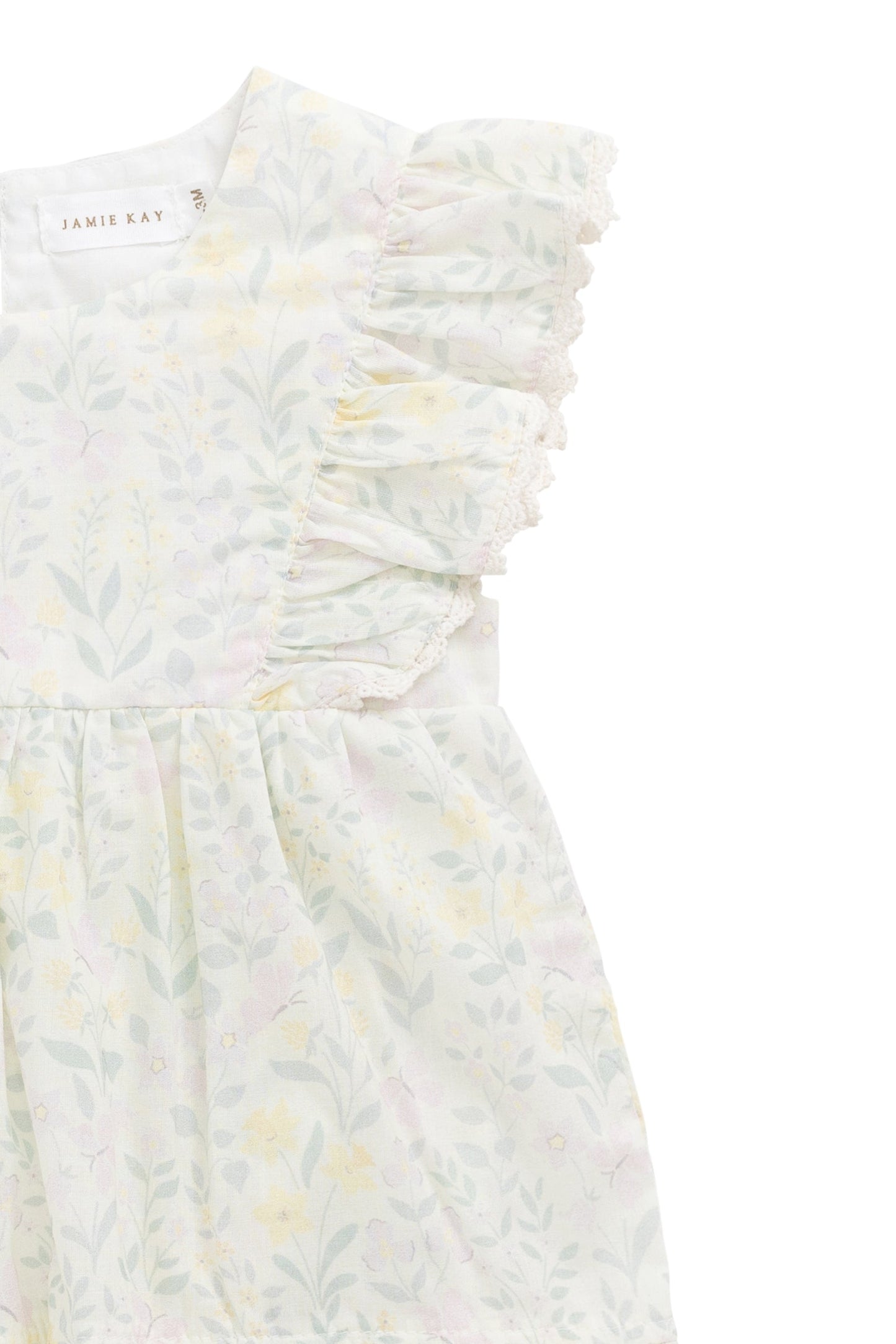 Organic Cotton Delaney Playsuit - Daphne Egret