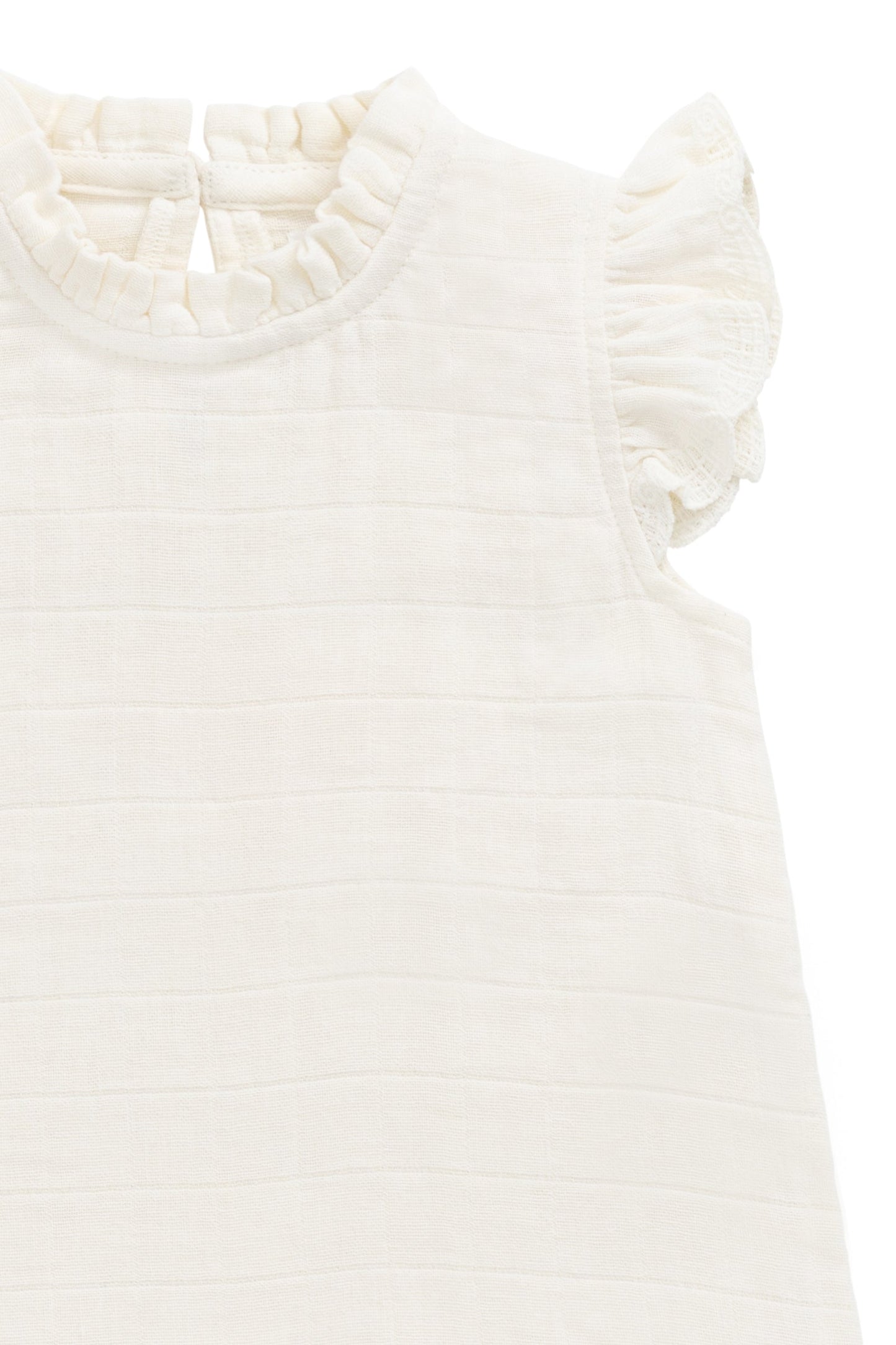 Organic Cotton Muslin EdithTop - Parchment