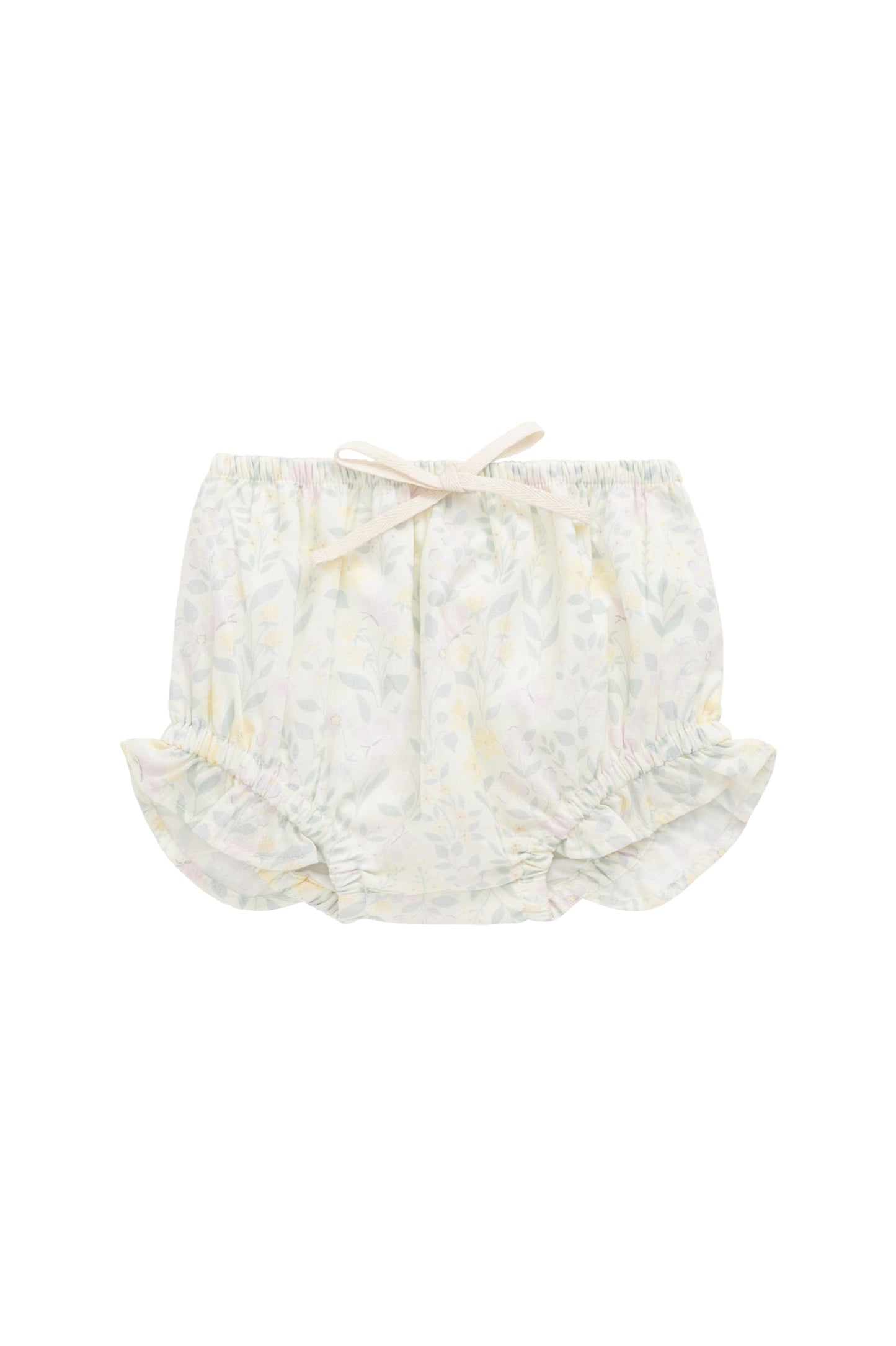 Organic Cotton Voile Frill Bloomer - Daphne Egret