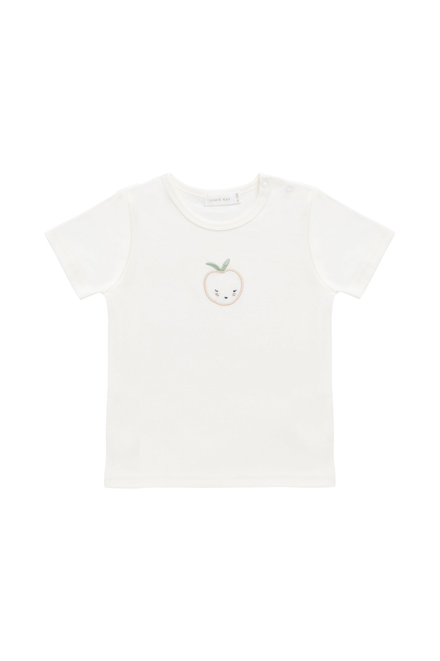 Pima Cotton Aude Top - Parchment Peachy