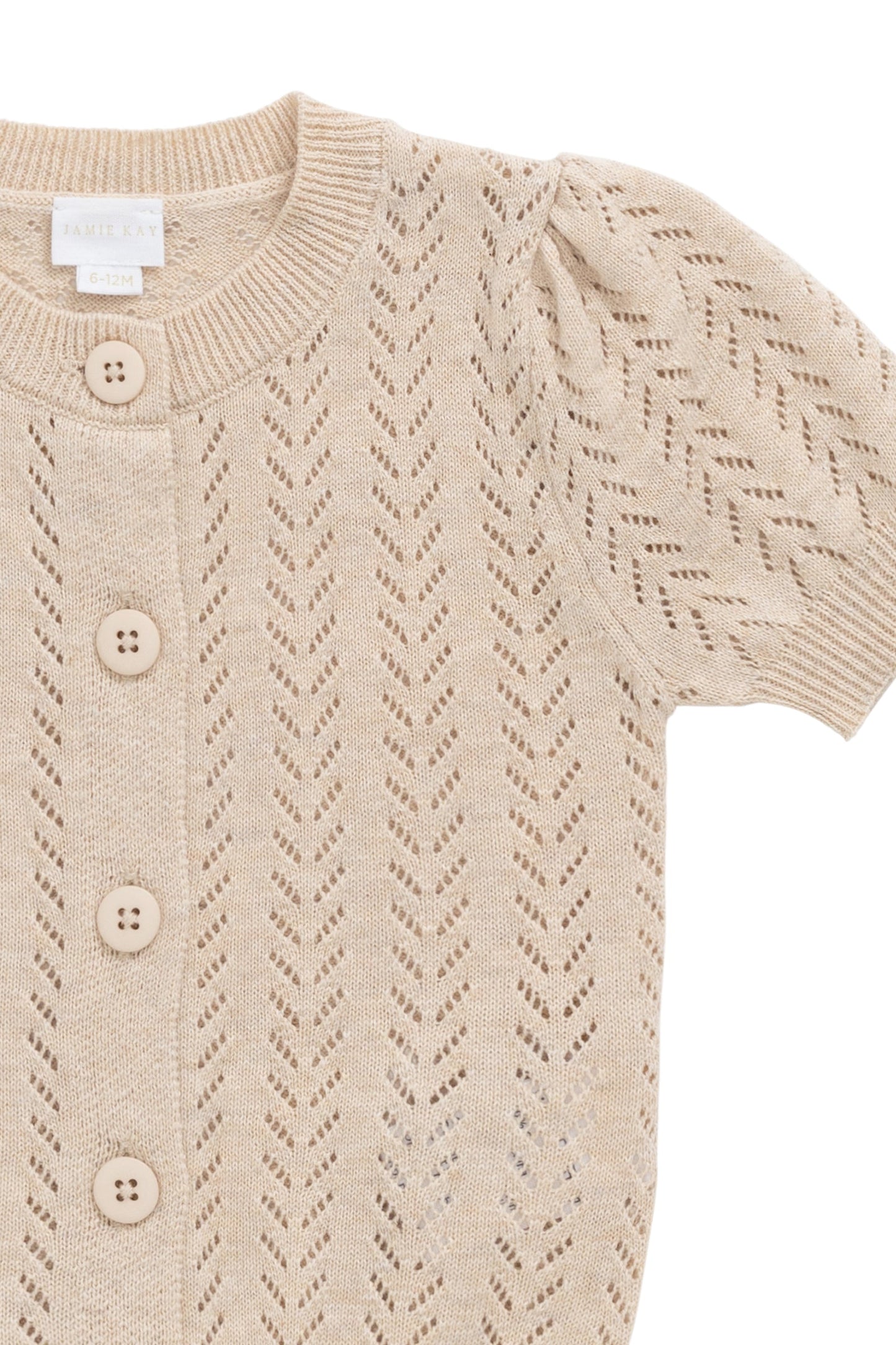 Aria Knitted Top - Oatmeal Marle