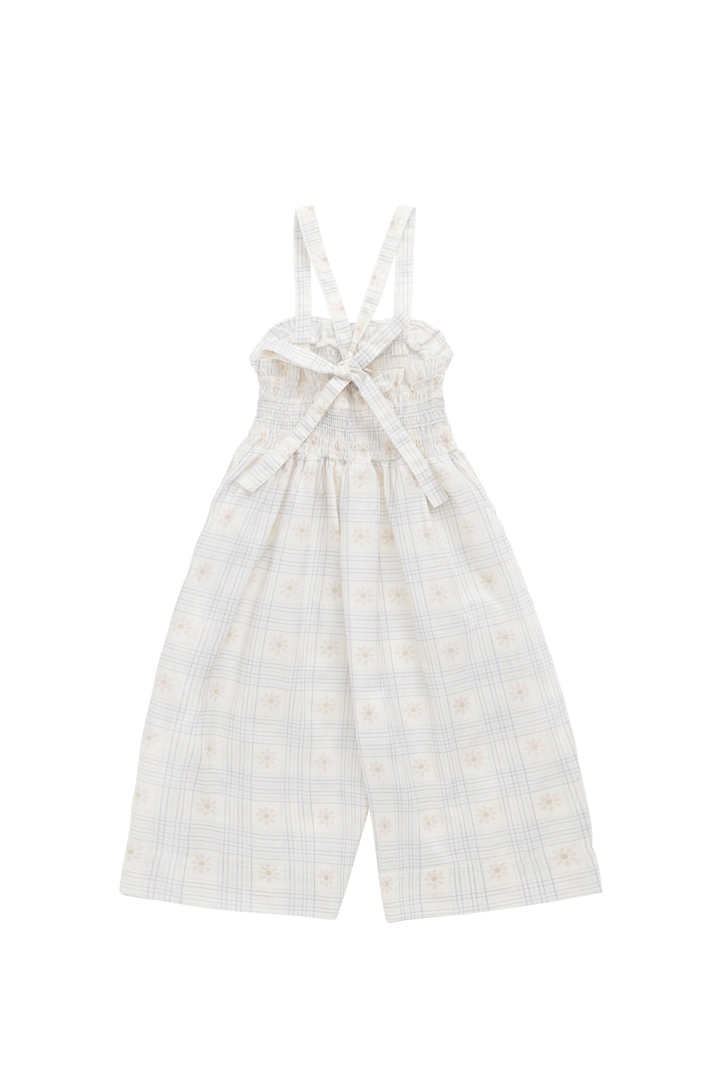 Organic Cotton Arabella Jumpsuit - Marguerite Egret