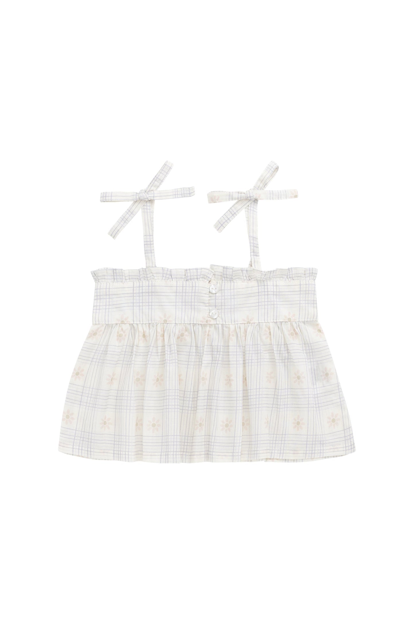 Organic Cotton Ariel Top - Marguerite Egret