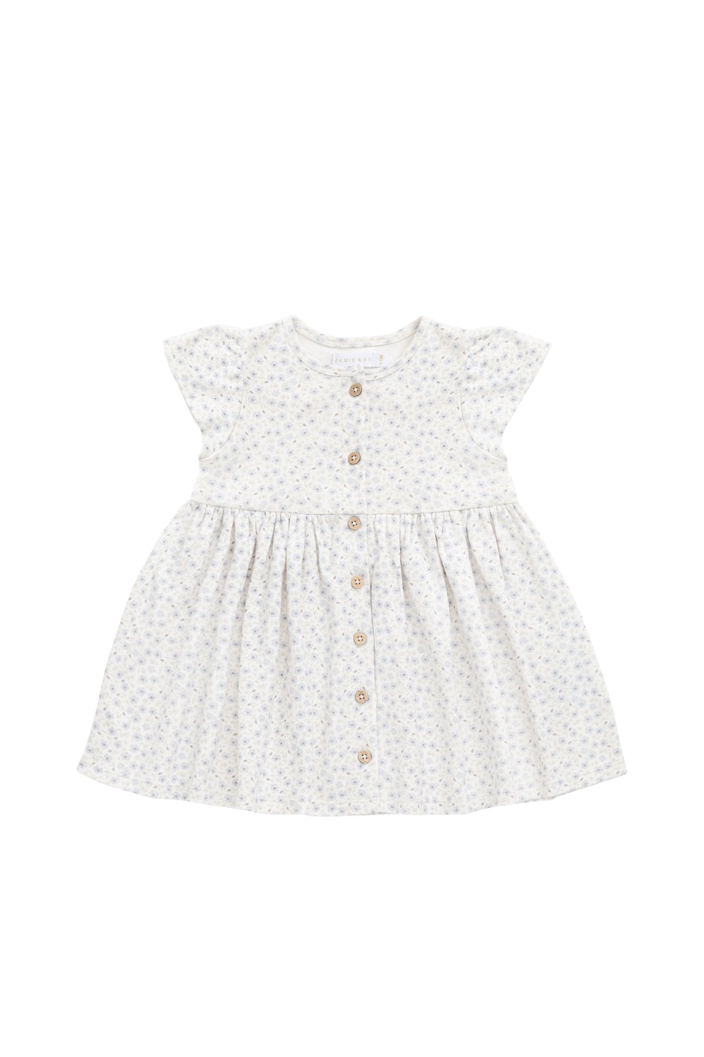 Organic Cotton Dahlia Dress - Penelope Evening Haze