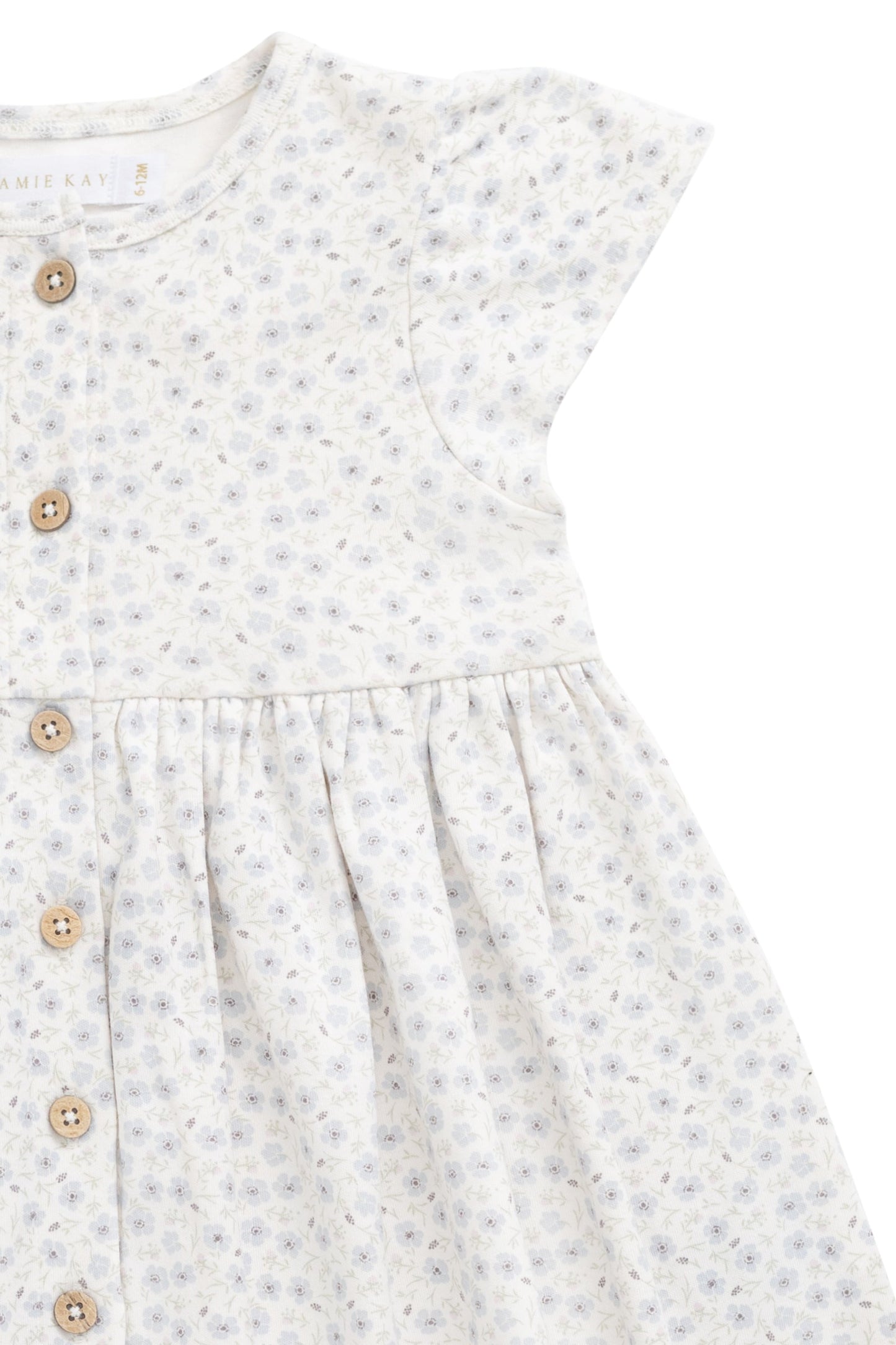 Organic Cotton Dahlia Dress - Penelope Evening Haze