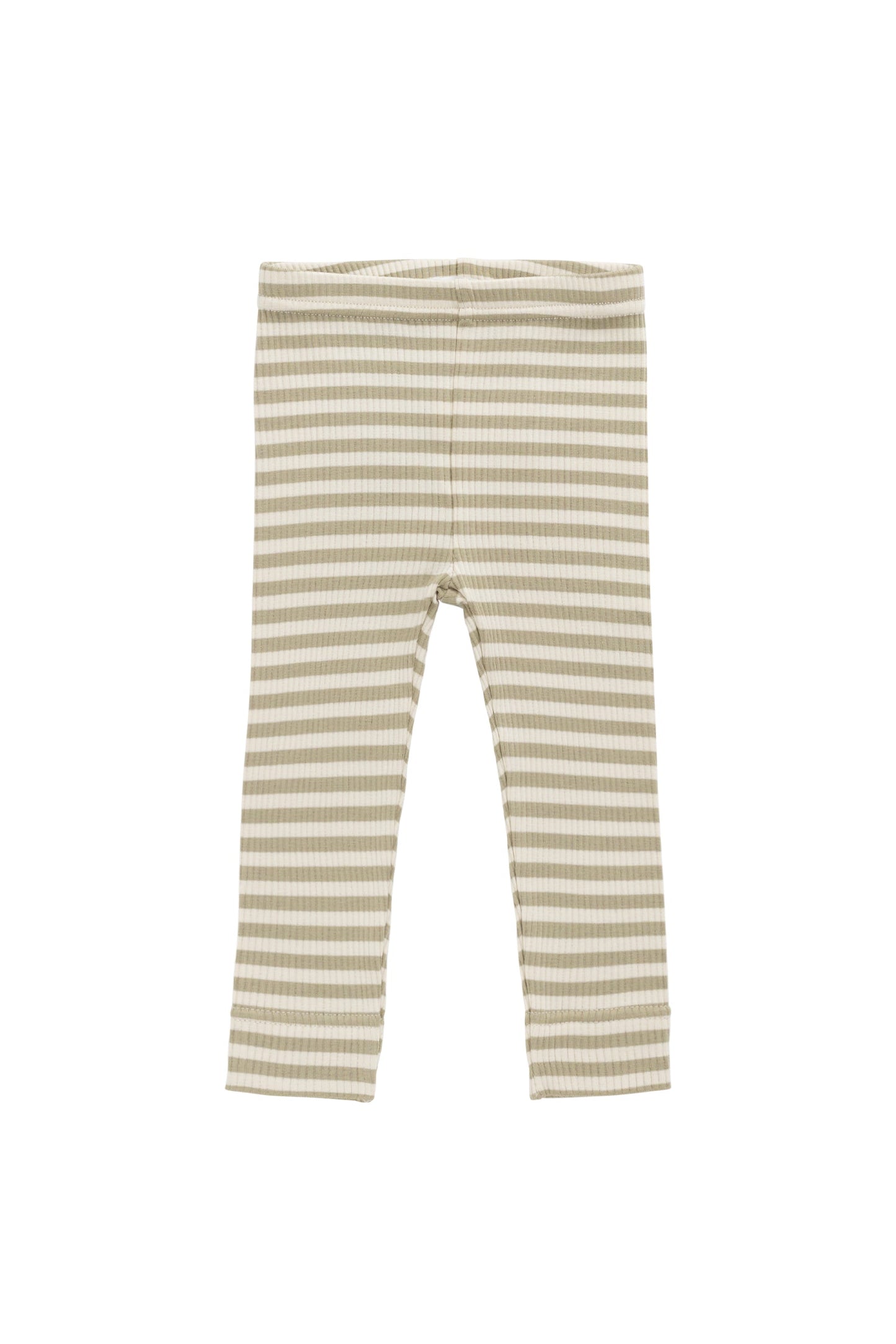 Organic Cotton Modal Everyday Legging - Slim Stripe Pampas/Sun Rays