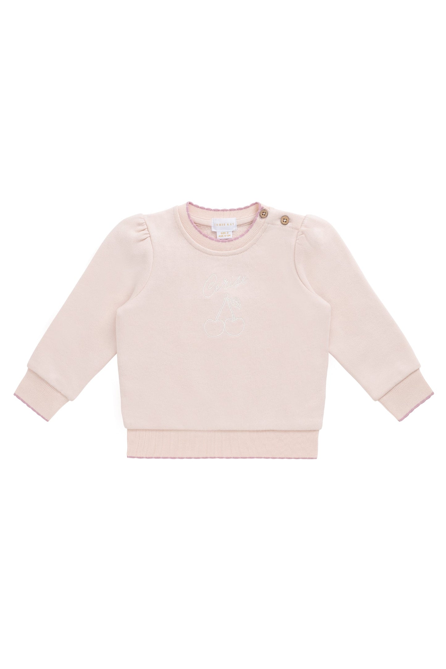 Organic Cotton Monroe Sweatshirt - Morganite Cerise