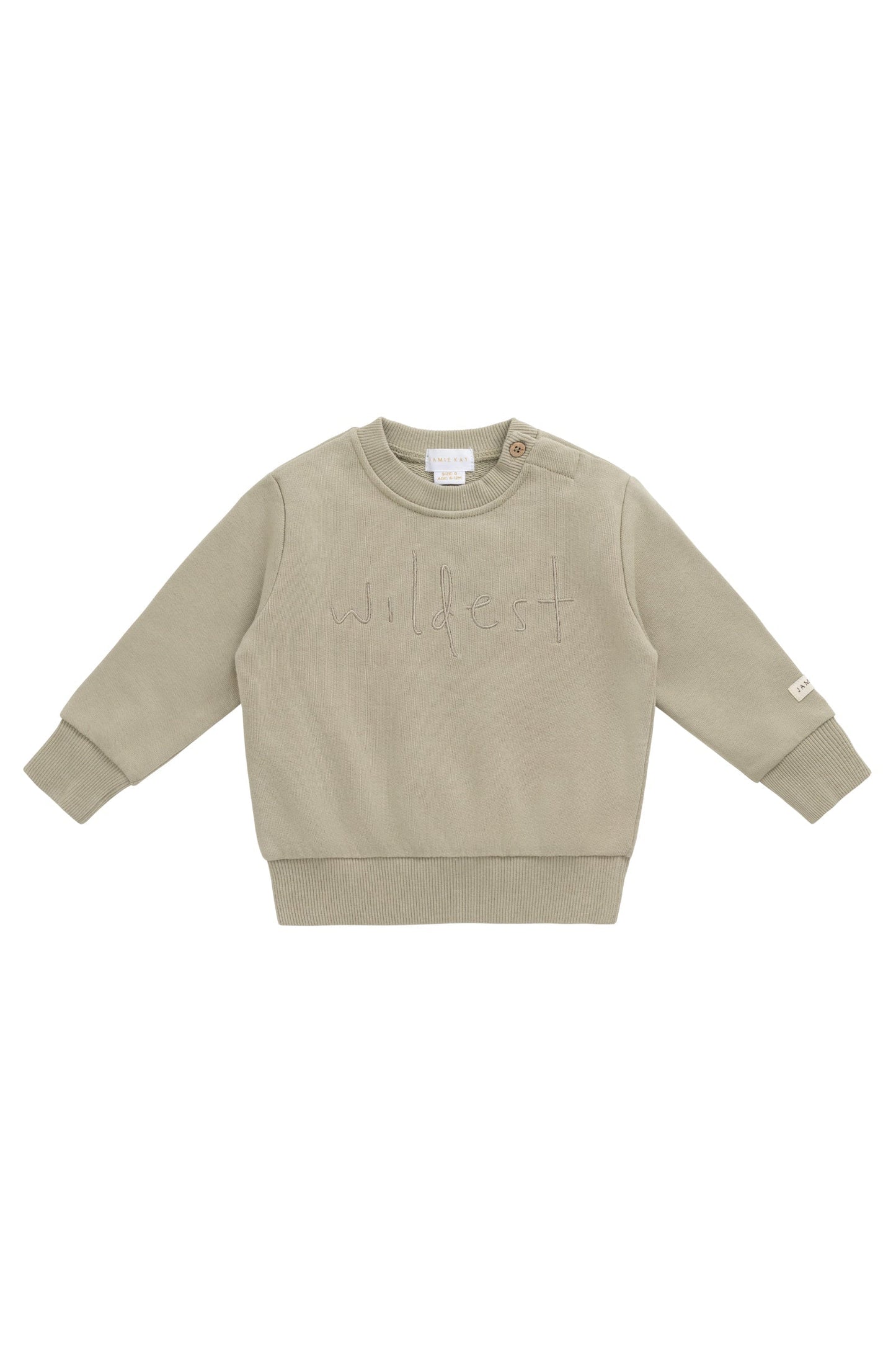 Organic Cotton Dominic Sweatshirt - Pampas Wildest