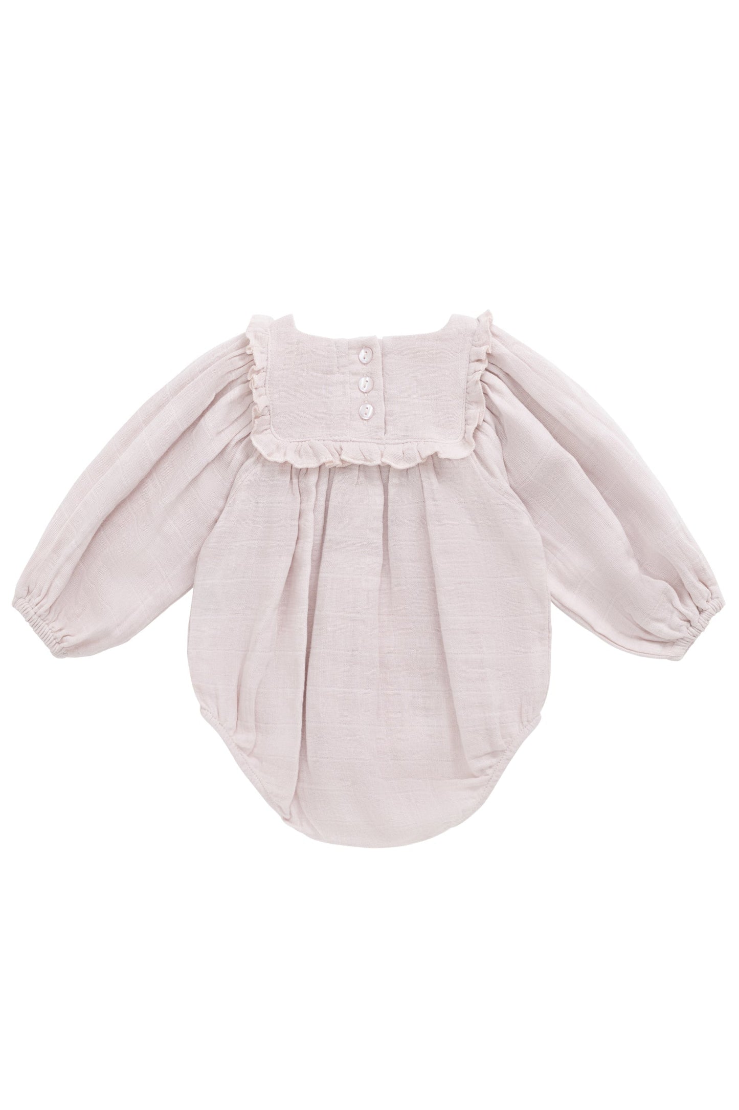 Organic Cotton Muslin Frances Playsuit - Pale Lilac
