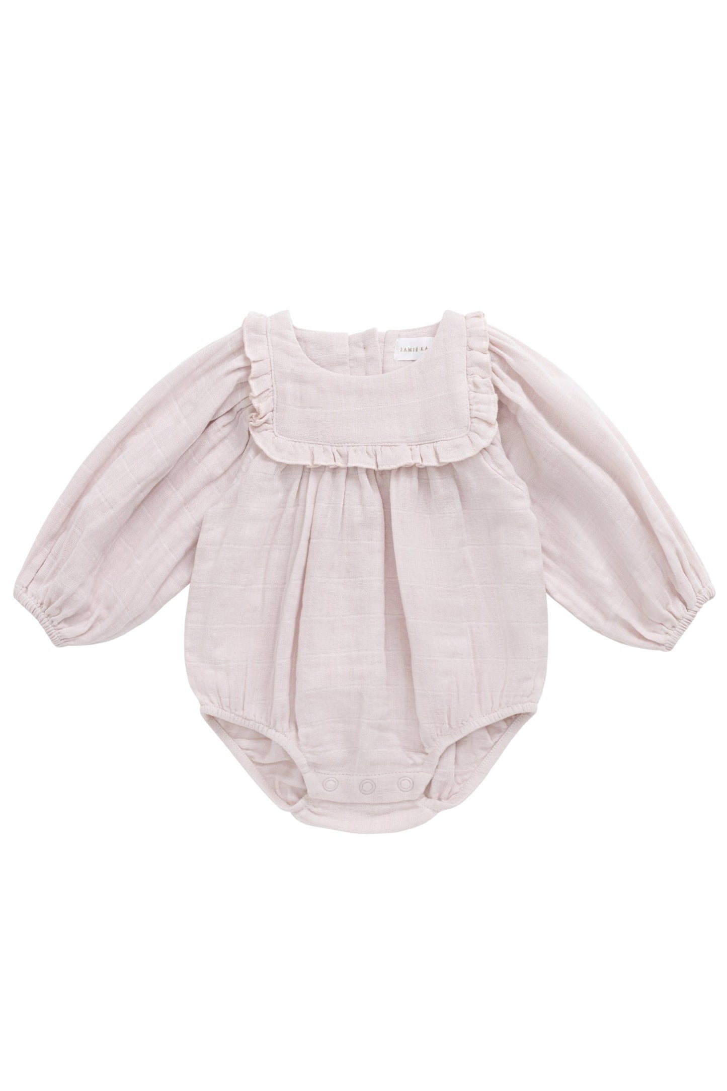 Organic Cotton Muslin Frances Playsuit - Pale Lilac