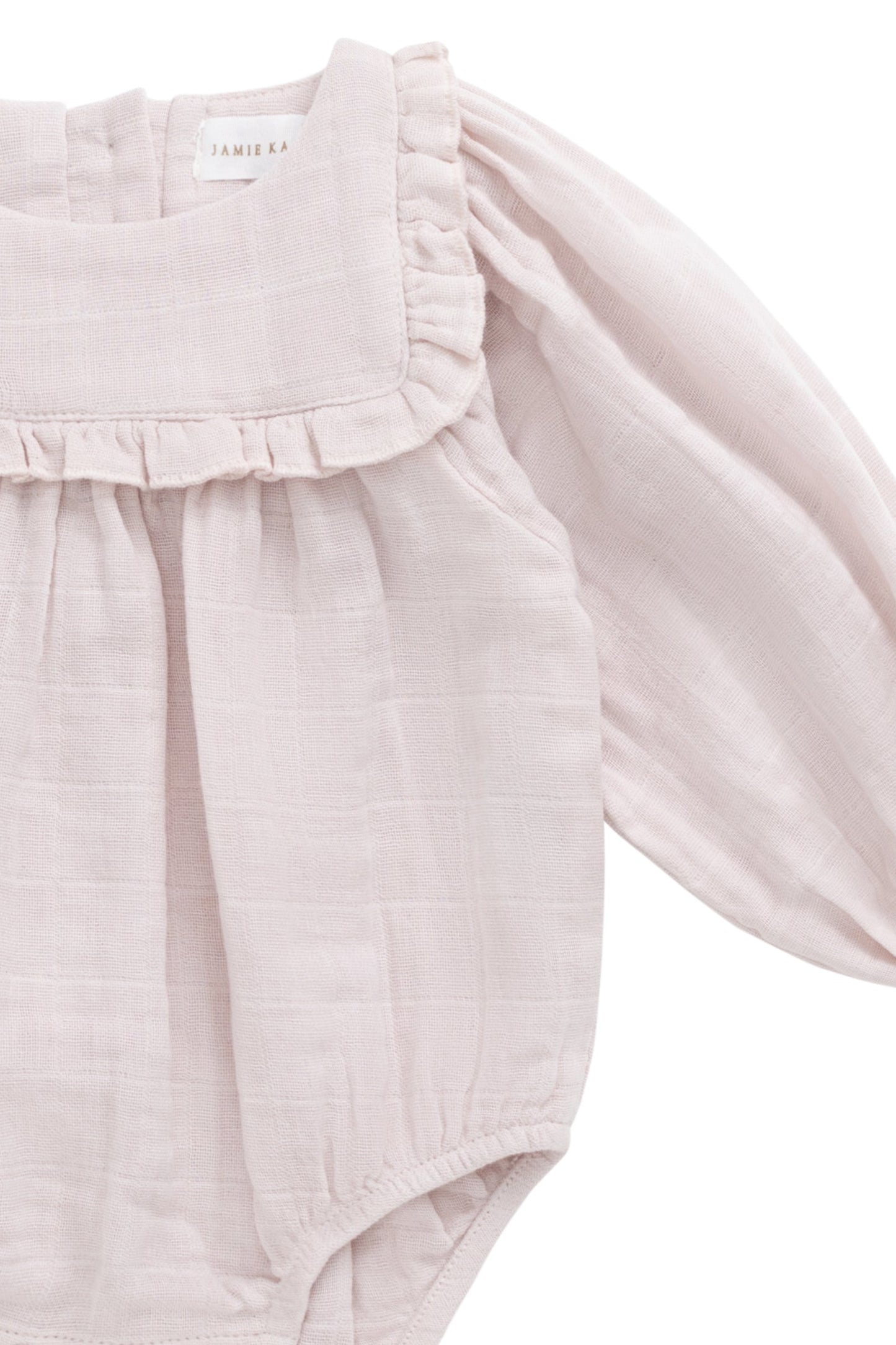 Organic Cotton Muslin Frances Playsuit - Pale Lilac