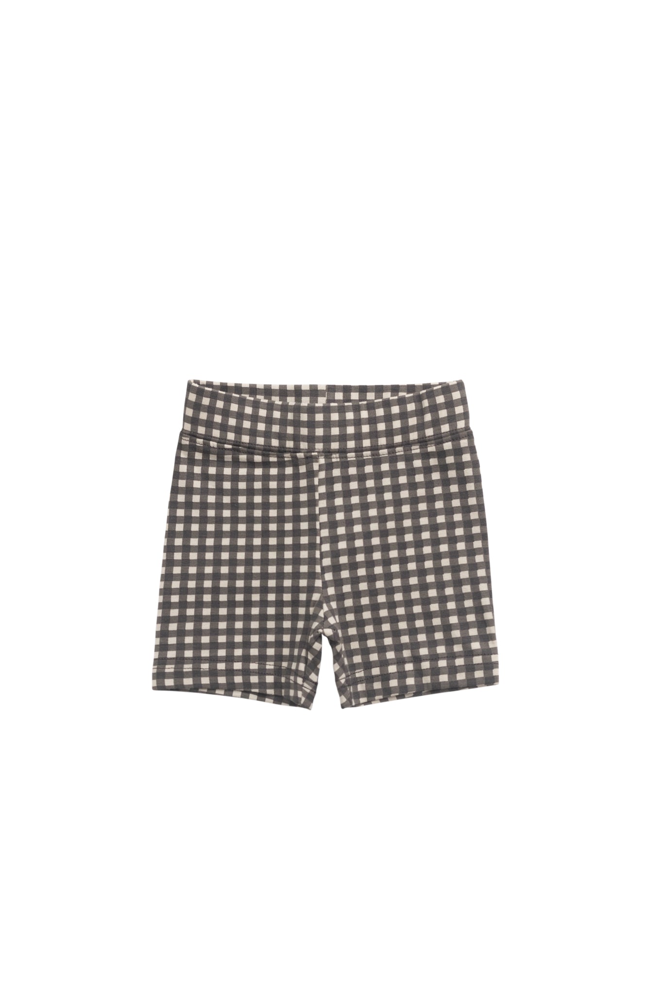 Organic Cotton Everyday Bike Short - Mini Gingham Bistre