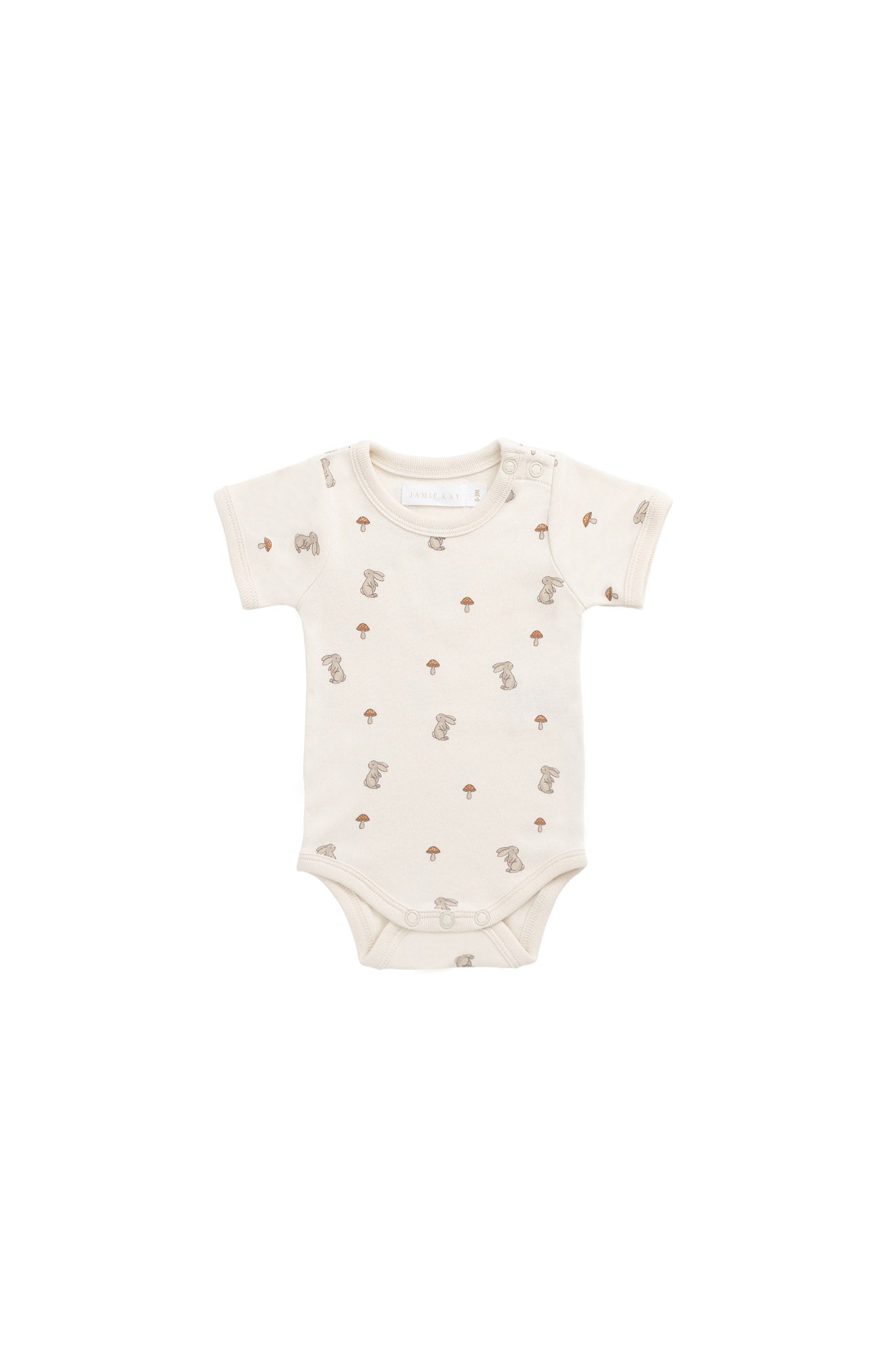 Organic Cotton Hudson Short Sleeve Bodysuit - Le Lapin