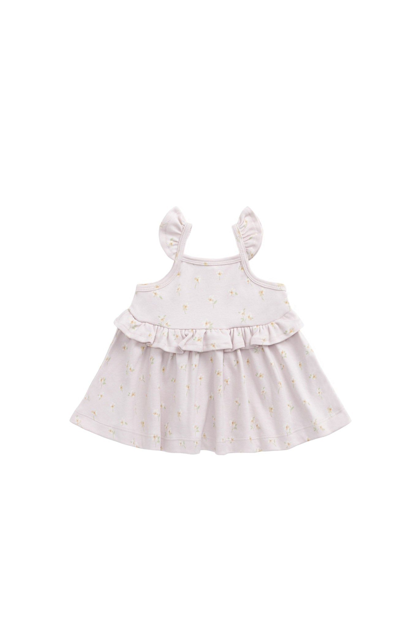 Organic Cotton Kaia Top - Simple Flowers Lilac