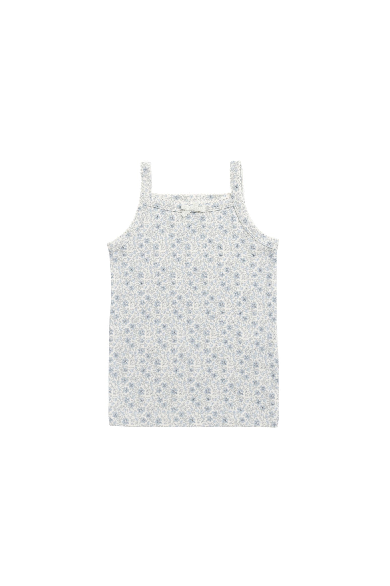 Organic Cotton Singlet - Claudette Pearl Blue