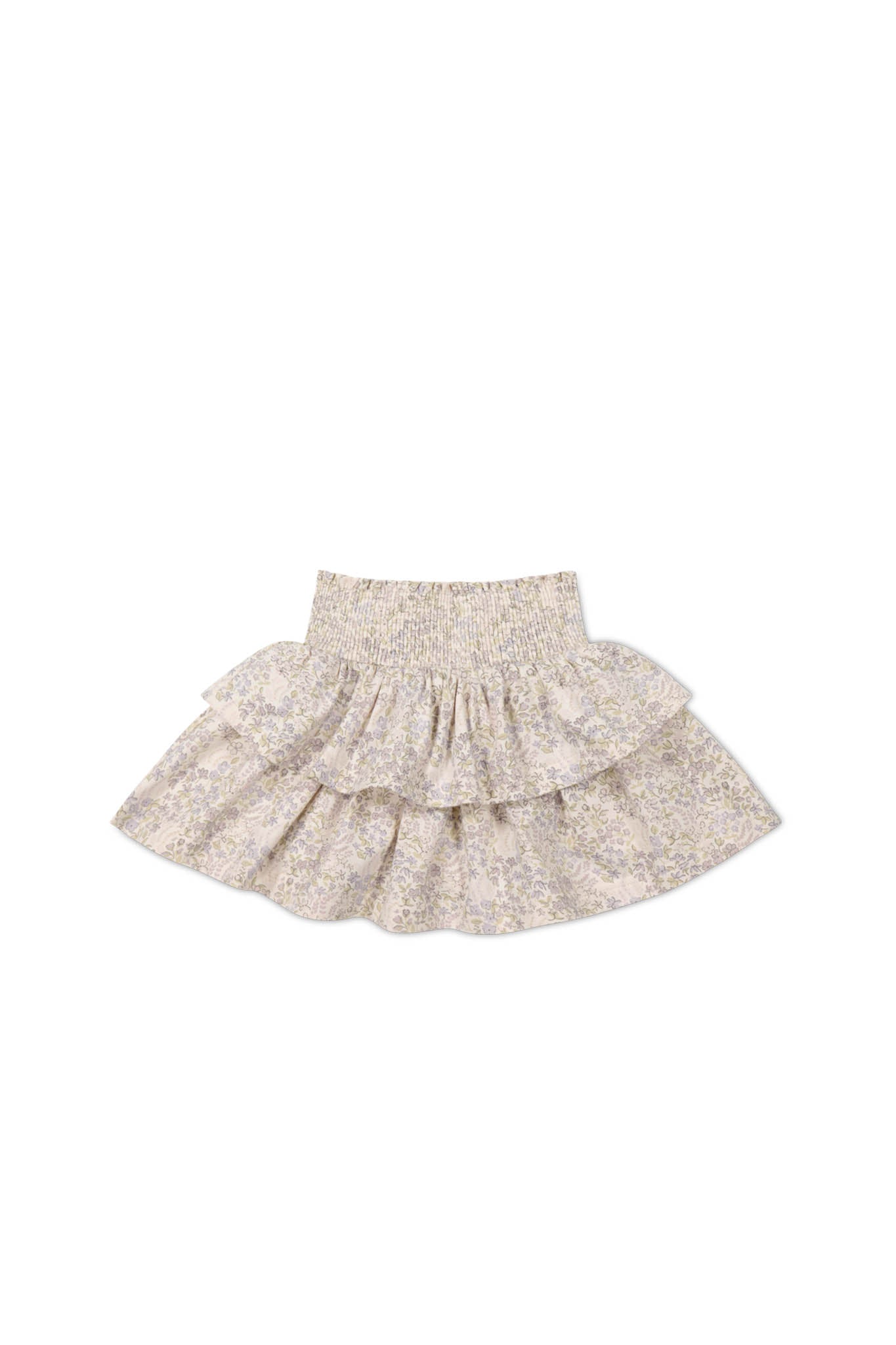 Organic Cotton Ruby Skirt - April Floral Mauve