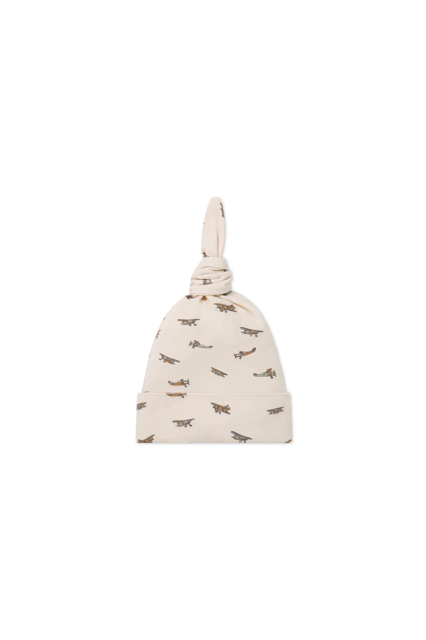 Organic Cotton Knot Beanie - Avion Shell
