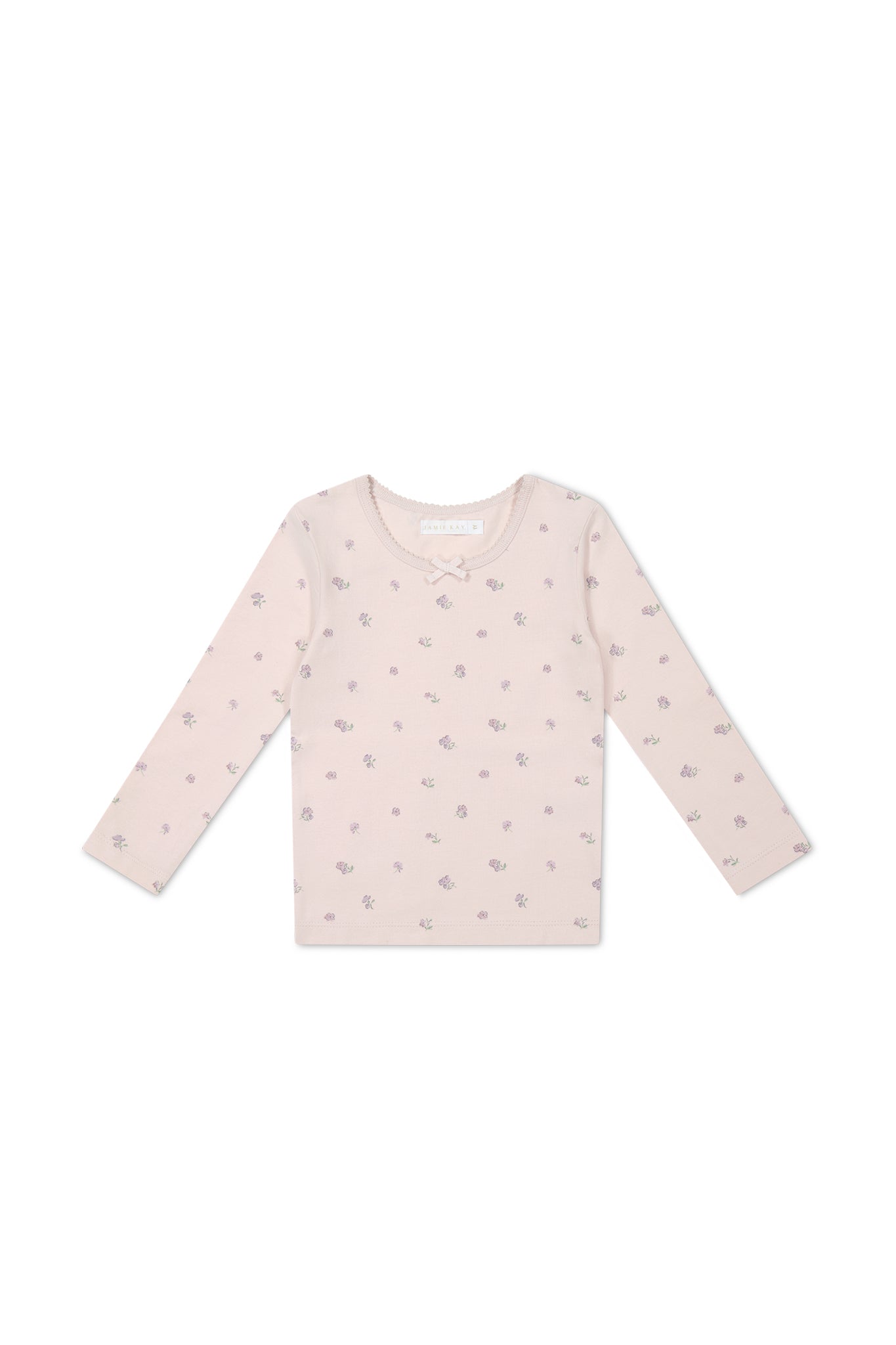 Organic Cotton Long Sleeve Top - Meredith Violet
