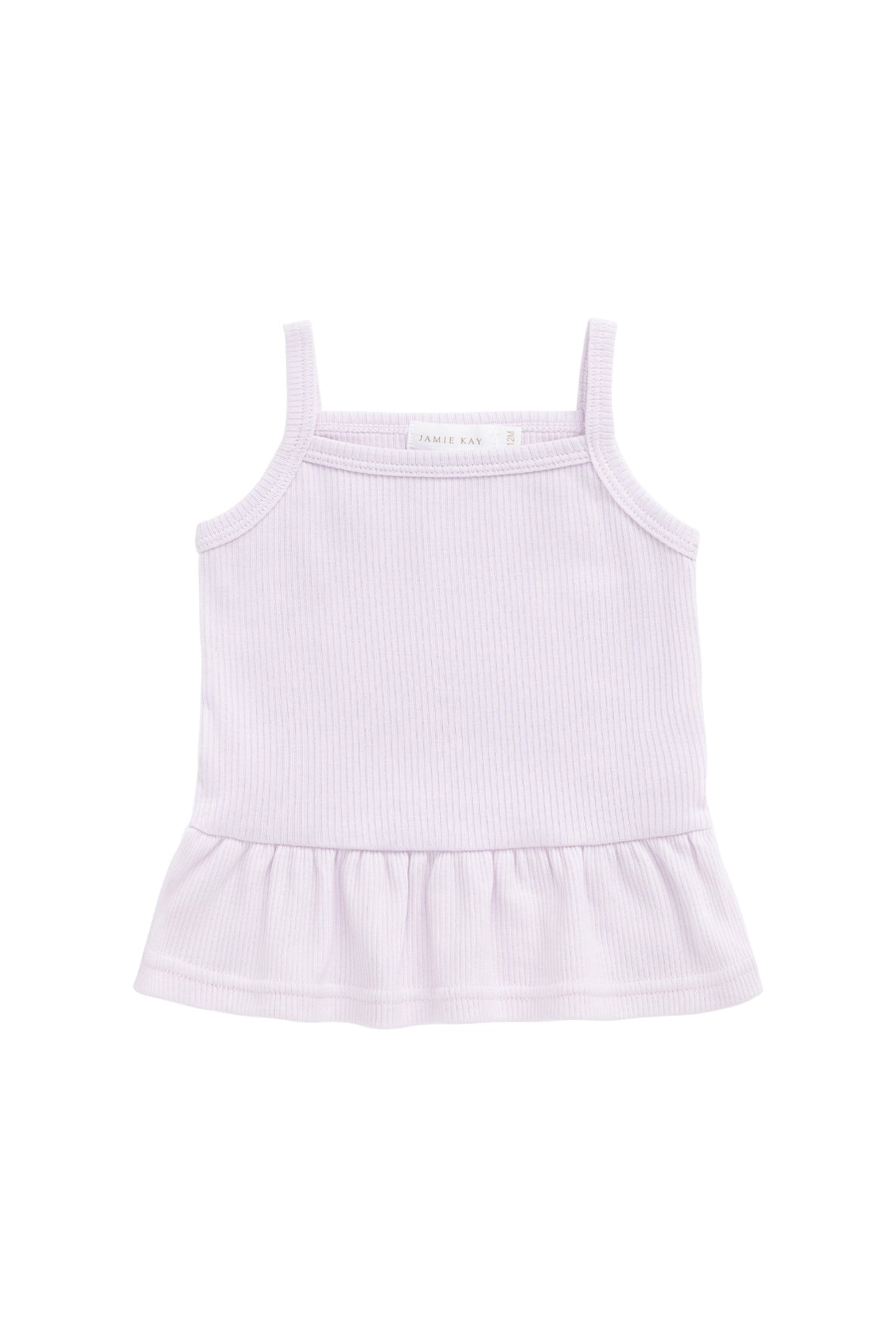 Organic Cotton Fine Rib Lillian Top - Popsicle
