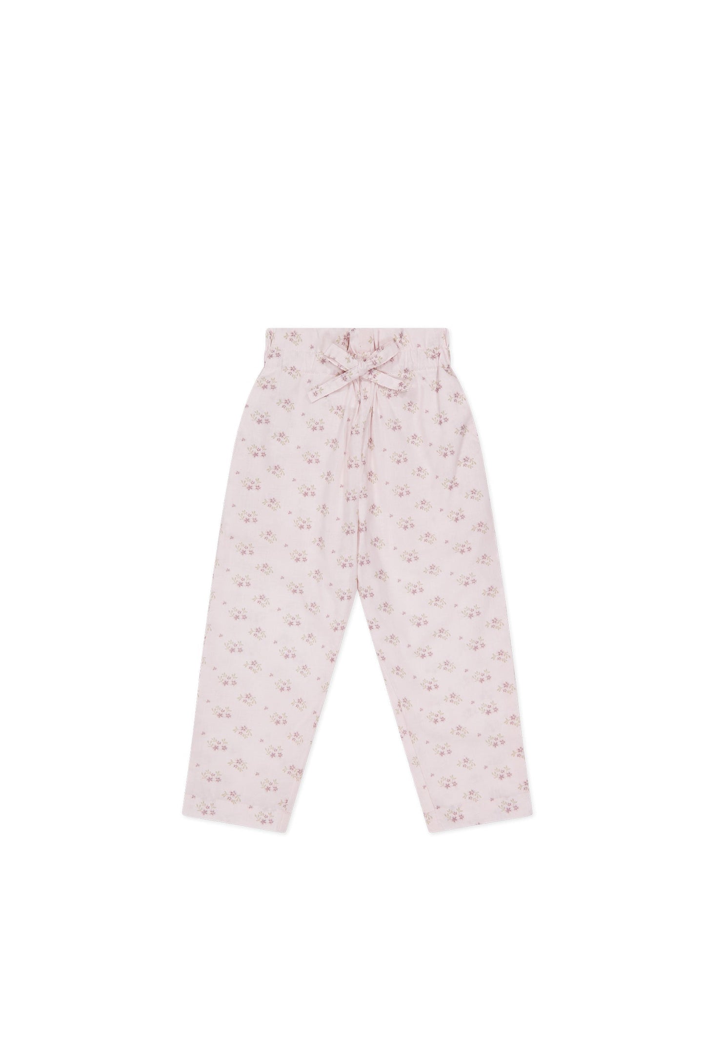 Organic Cotton Elodie Pant - Rose Floral Pink