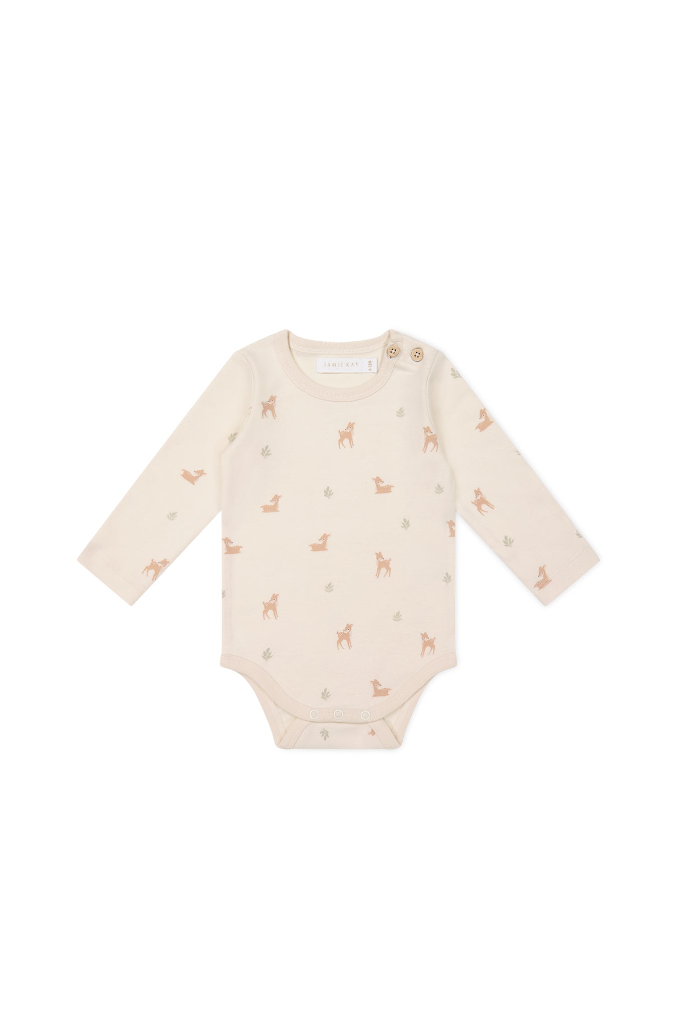 Organic Cotton Fernley Bodysuit - Fable Deer Cloud