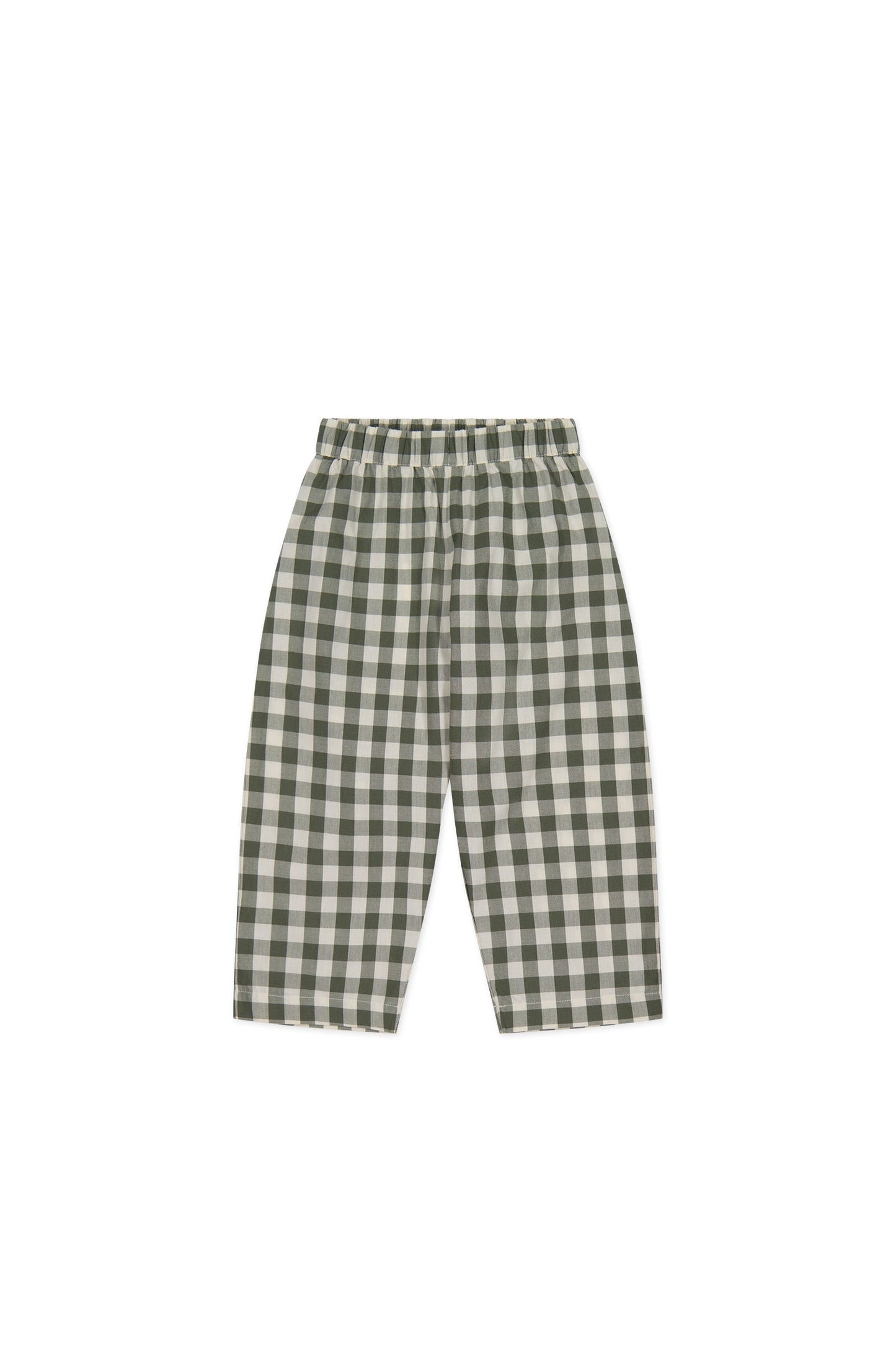 Organic Cotton Kingston Pant - Gingham Grape Leaf