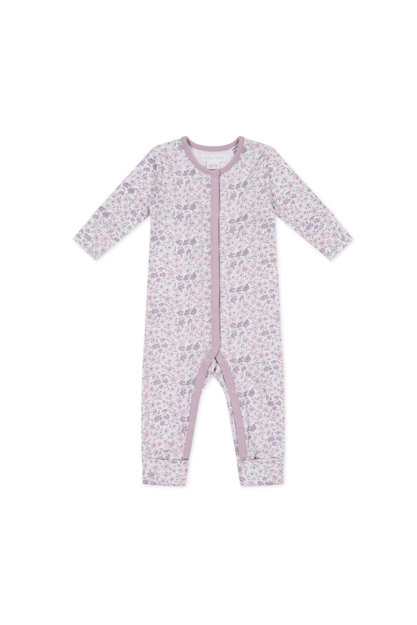 Organic Cotton Maple Onepiece - Fifi Lilac