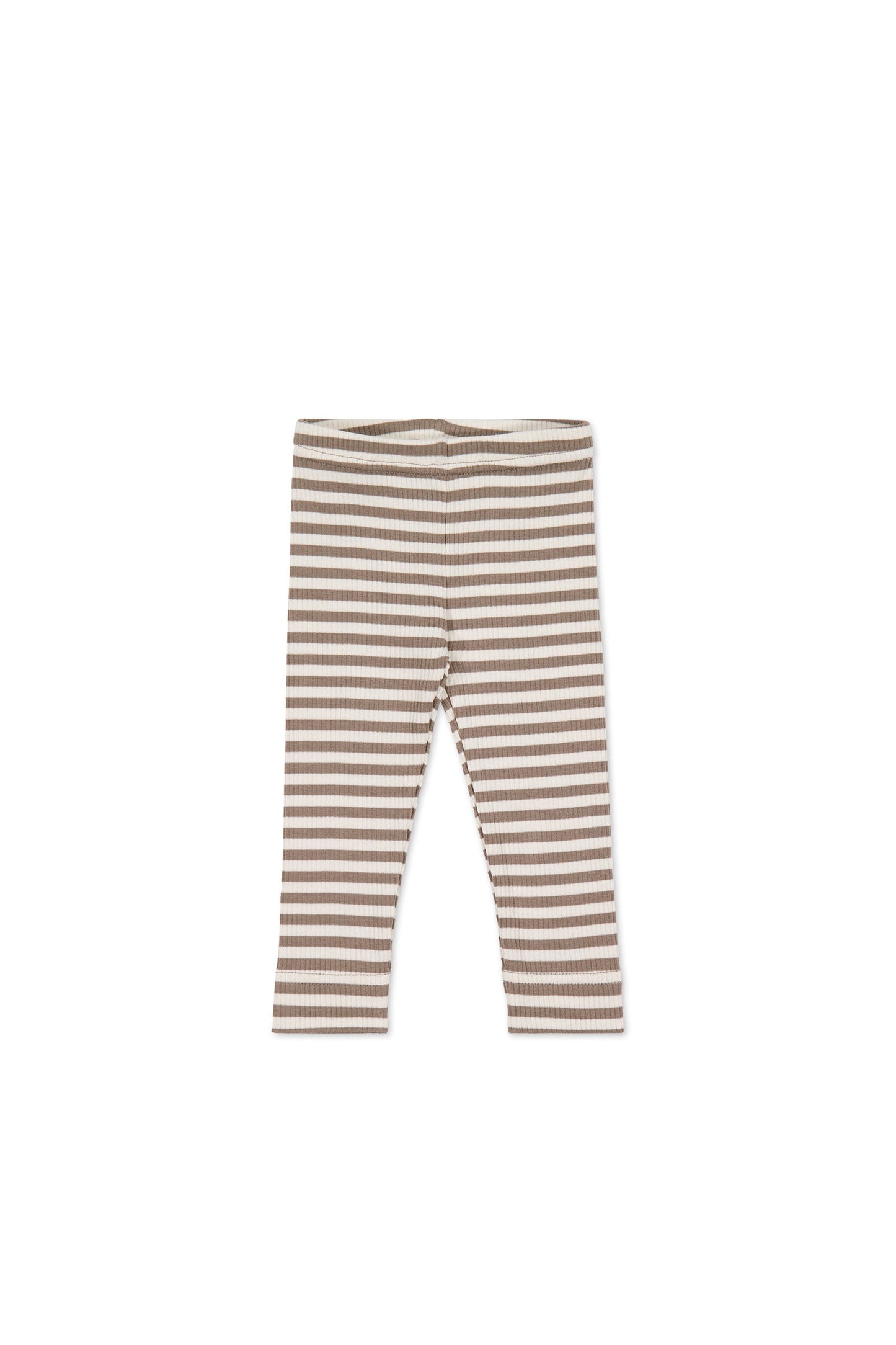 Organic Cotton Modal Legging - Narrow Stripe Tweed/Cloud