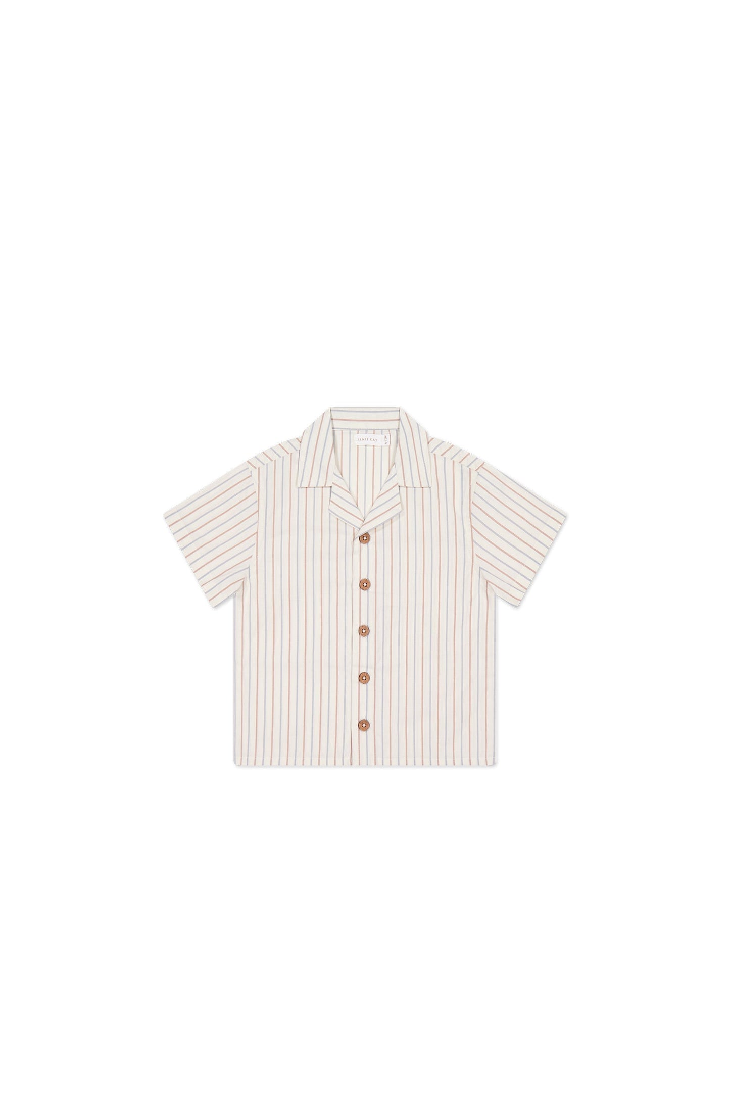Organic Cotton Silas Shirt - Vacation Stripe
