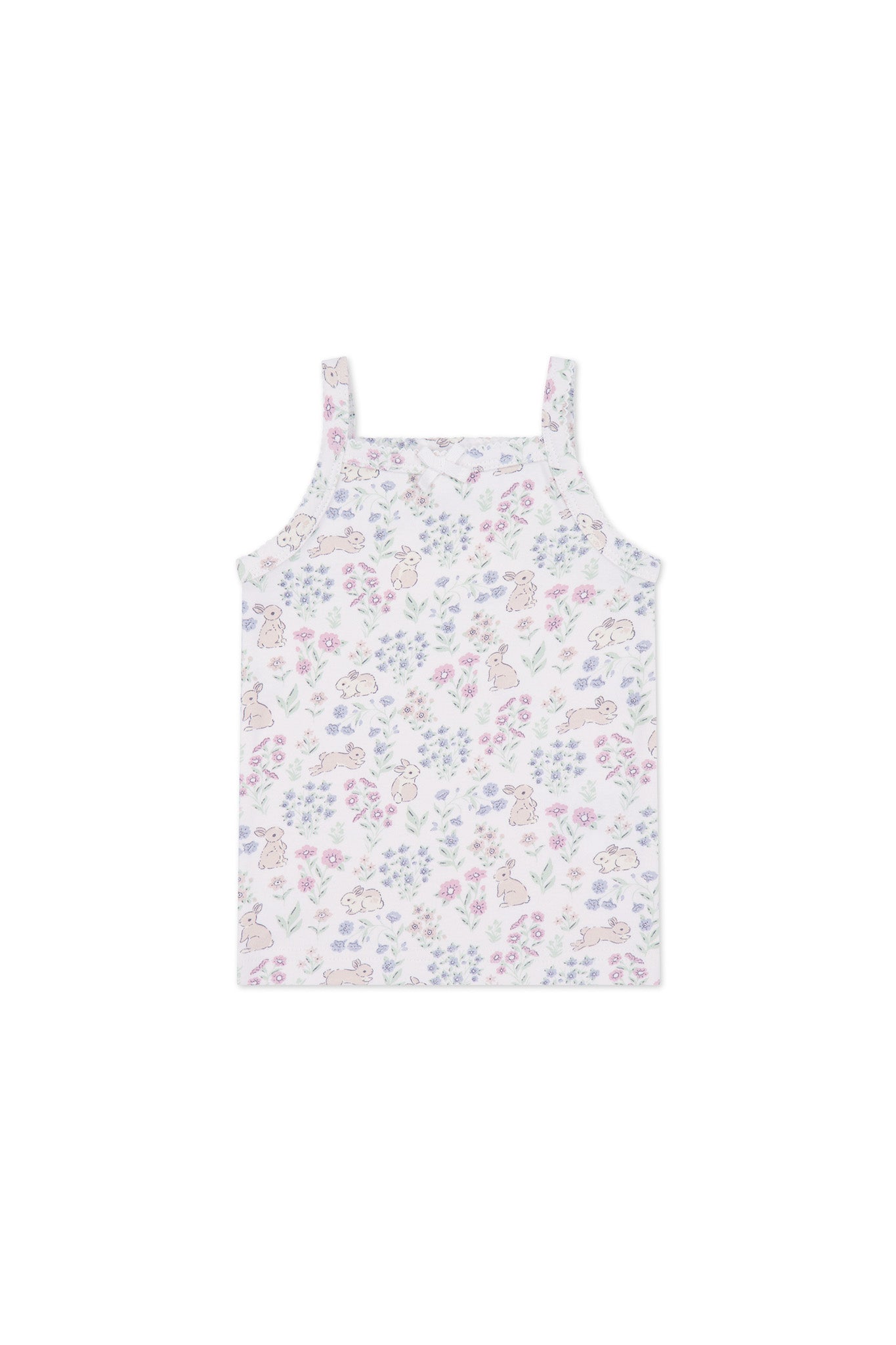 Organic Cotton Singlet - Penny's Egg Hunt Parisian Pink